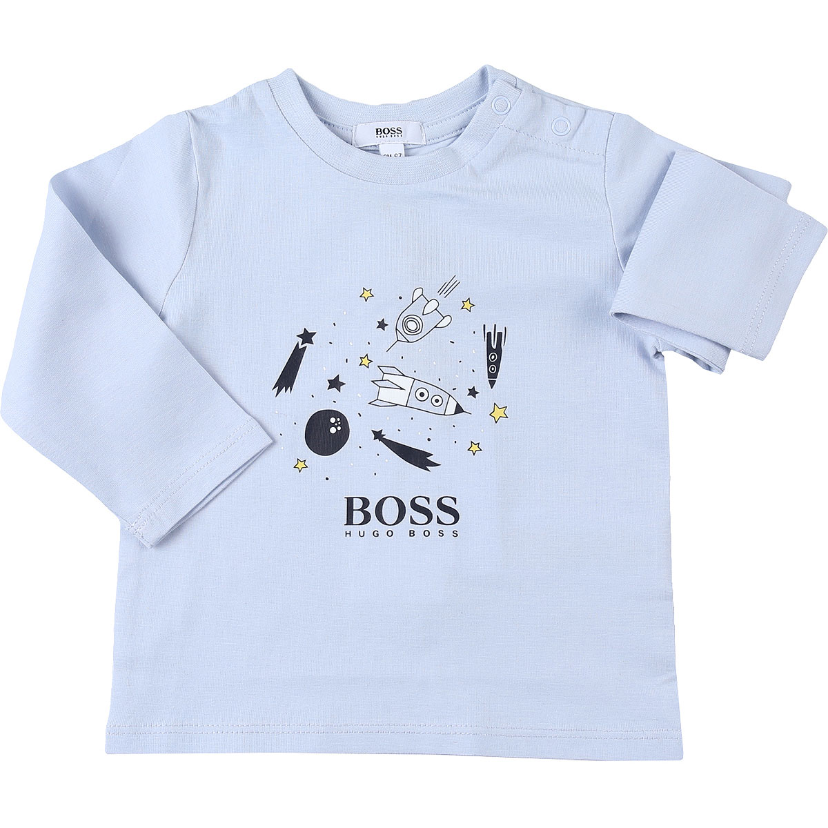 Hugo Boss Baby T-Shirt für Jungen Günstig im Sale, Himmelblau., Baumwolle, 2017, 12 M 18M 3M 6M