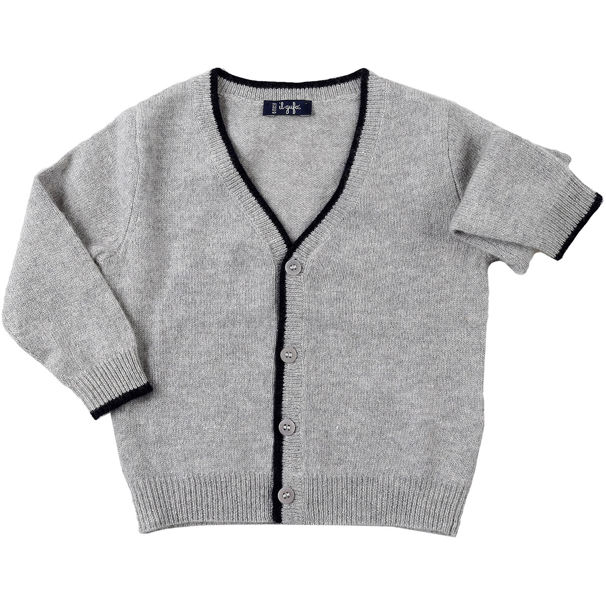 Il Gufo Baby Pullover für Jungen Günstig im Sale, Grau, Wolle, 2017, 12 M 18M 2Y 6M 9M