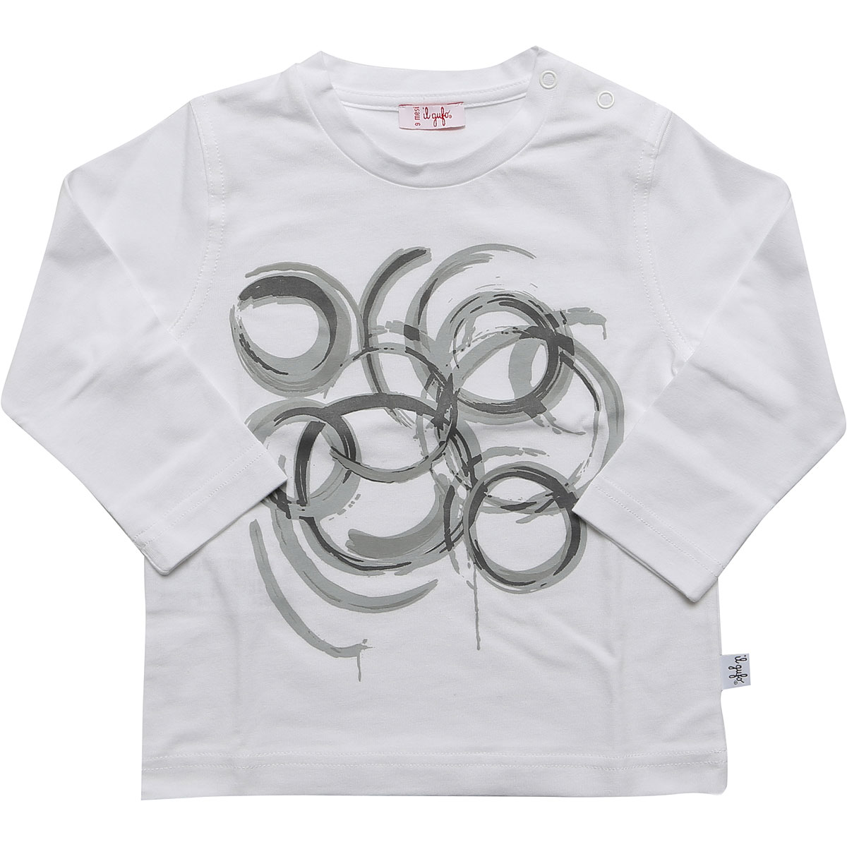 Il Gufo T-Shirt Bébé pour Garçon , Blanc, Coton, 2017, 12M 6M 9M