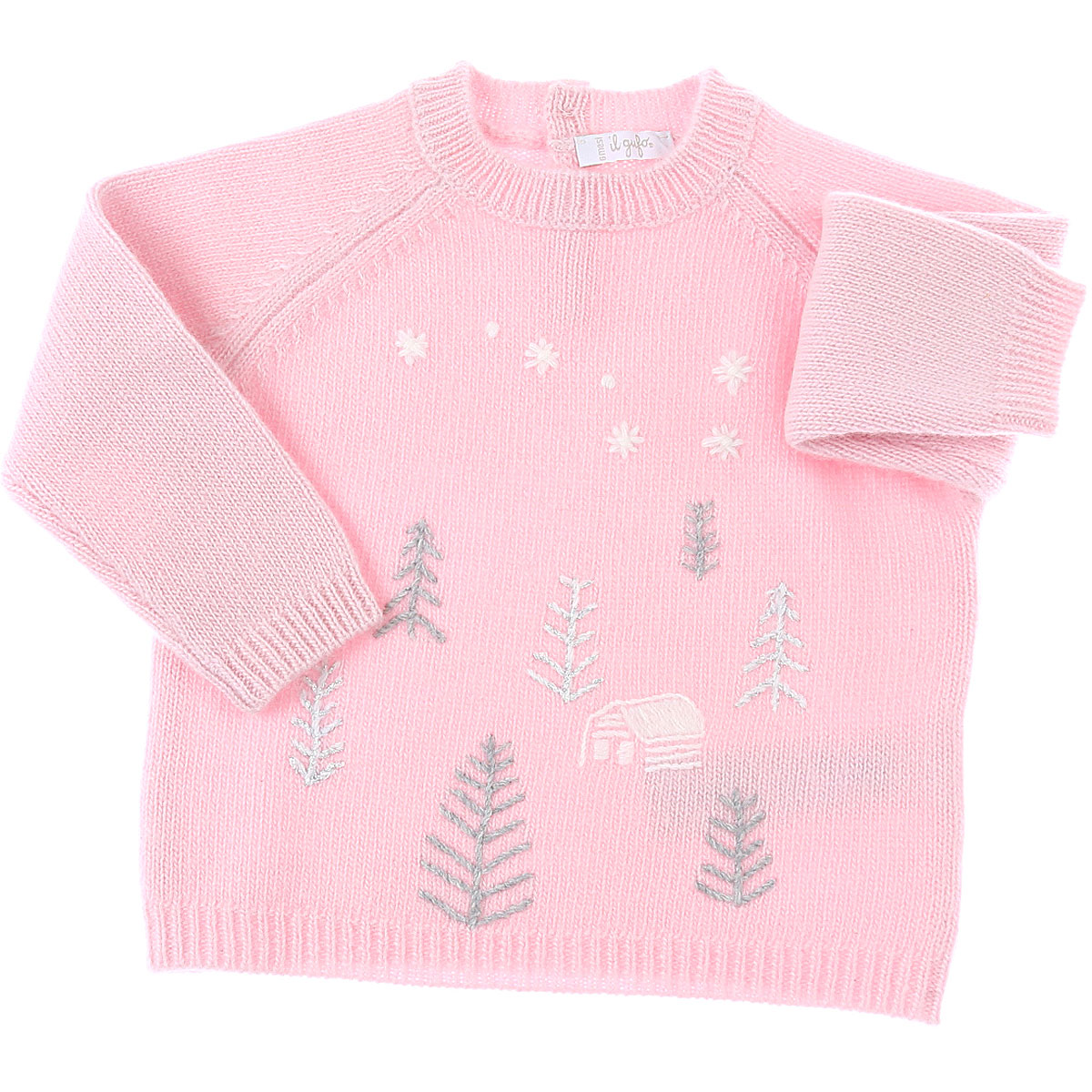 Il Gufo Baby Pullover für Mädchen Günstig im Sale, Pink, Schurwolle, 2017, 12M 18M 2Y 6M