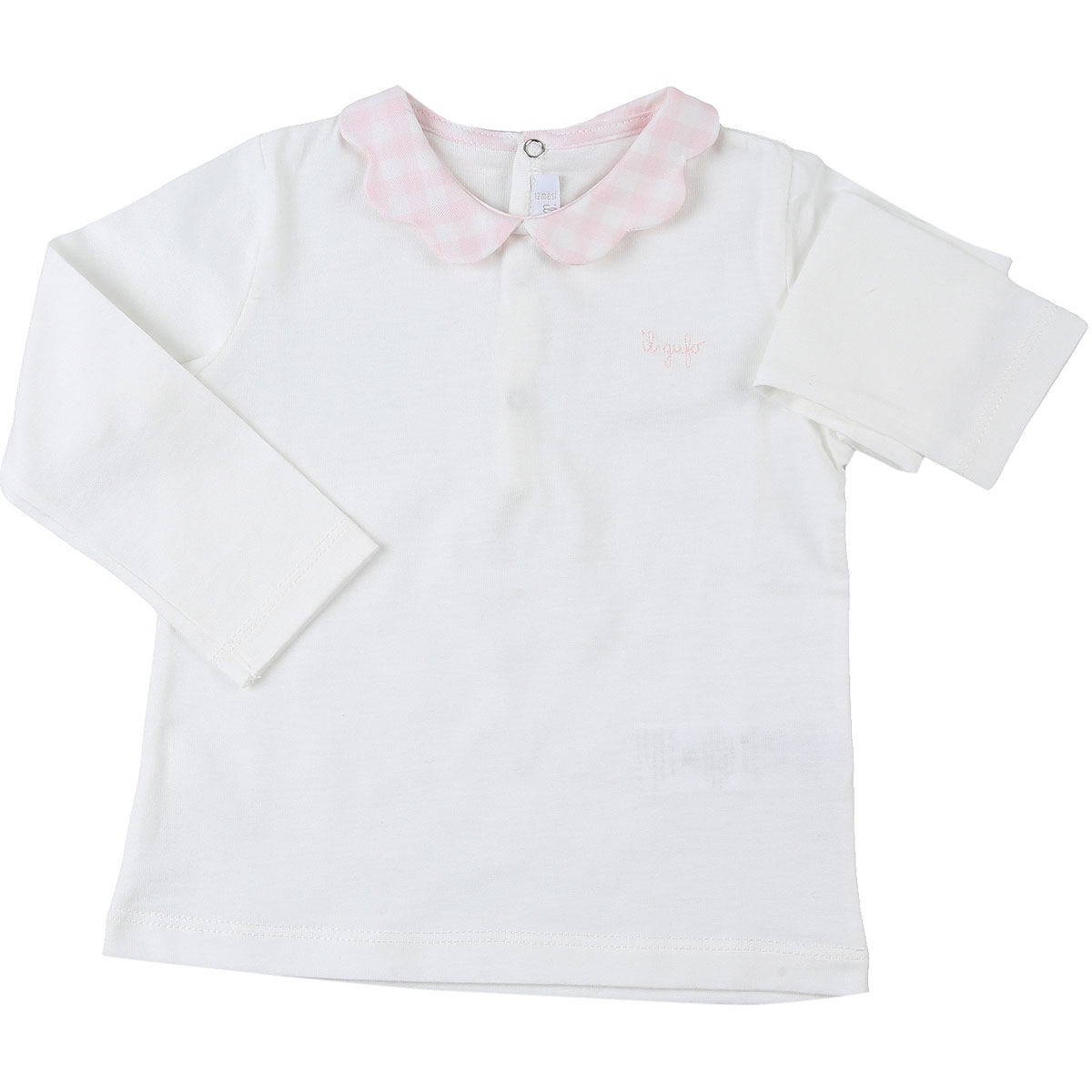 Il Gufo Baby T-Shirt für Mädchen Günstig im Sale, Milchfarben, Baumwolle, 2017, 18M 9M