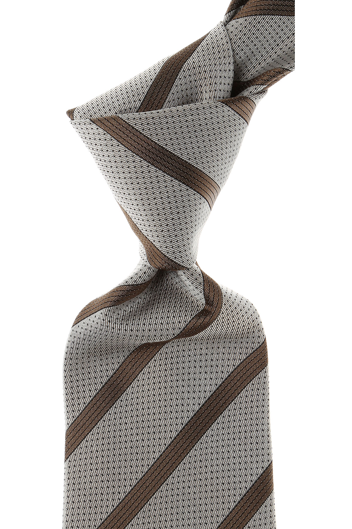 Isaia Ties , Taupe, Soie, 2017