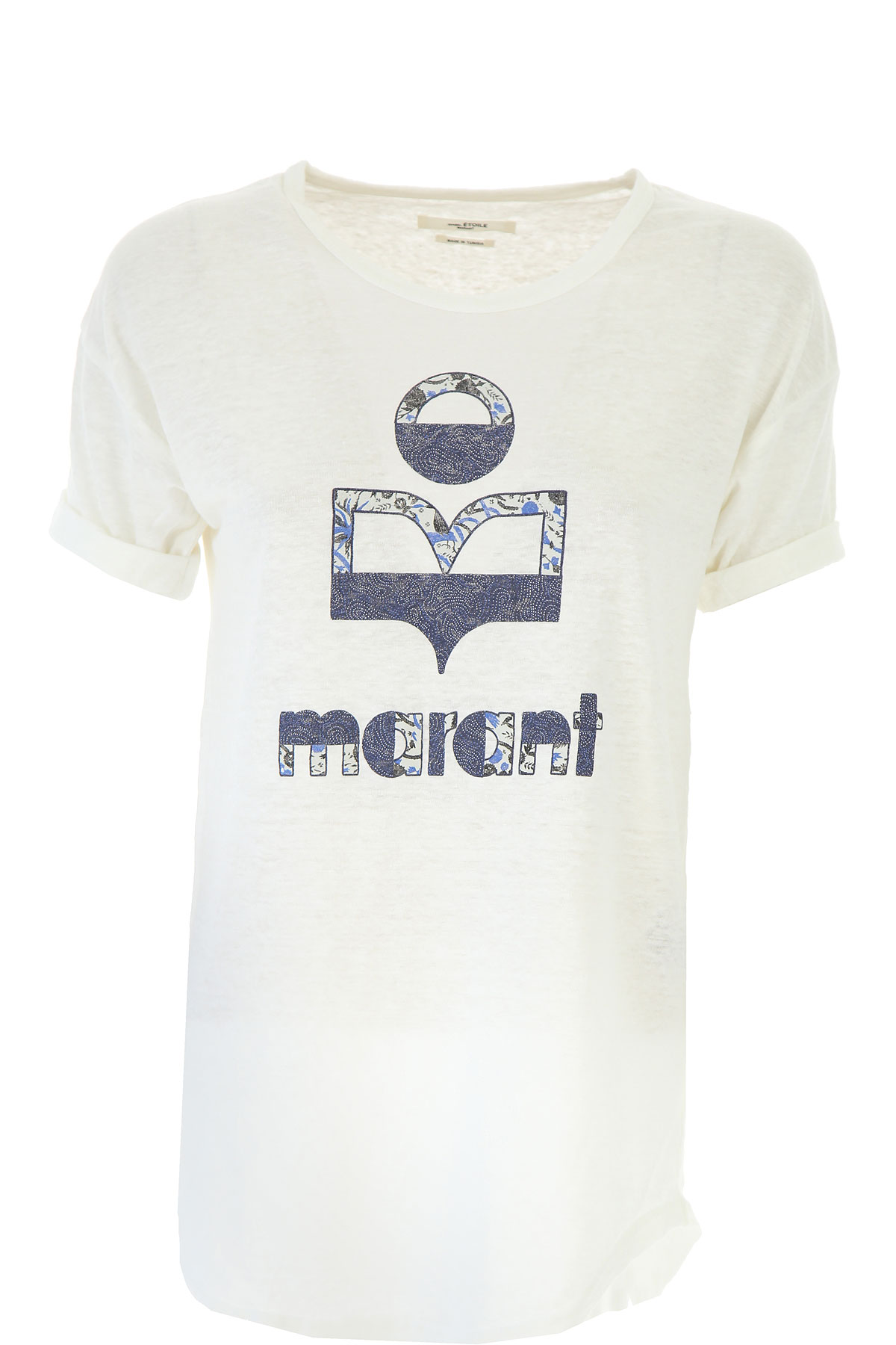 Isabel Marant T-shirt Femme, Blanc, Lin, 2017, 40 42 44