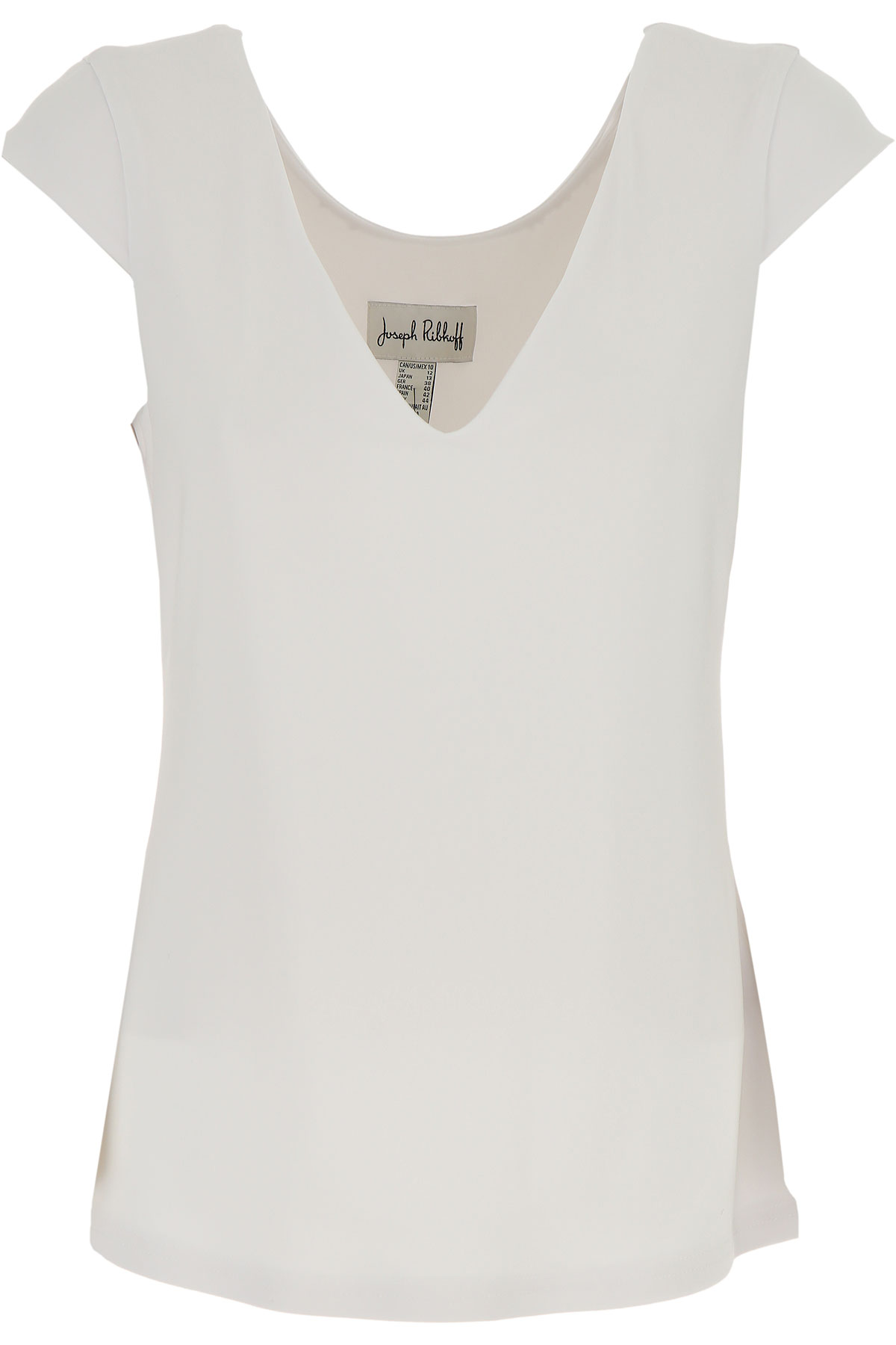 Joseph Ribkoff T-shirt Femme, Blanc, Polyester, 2017, 42 44 46 48