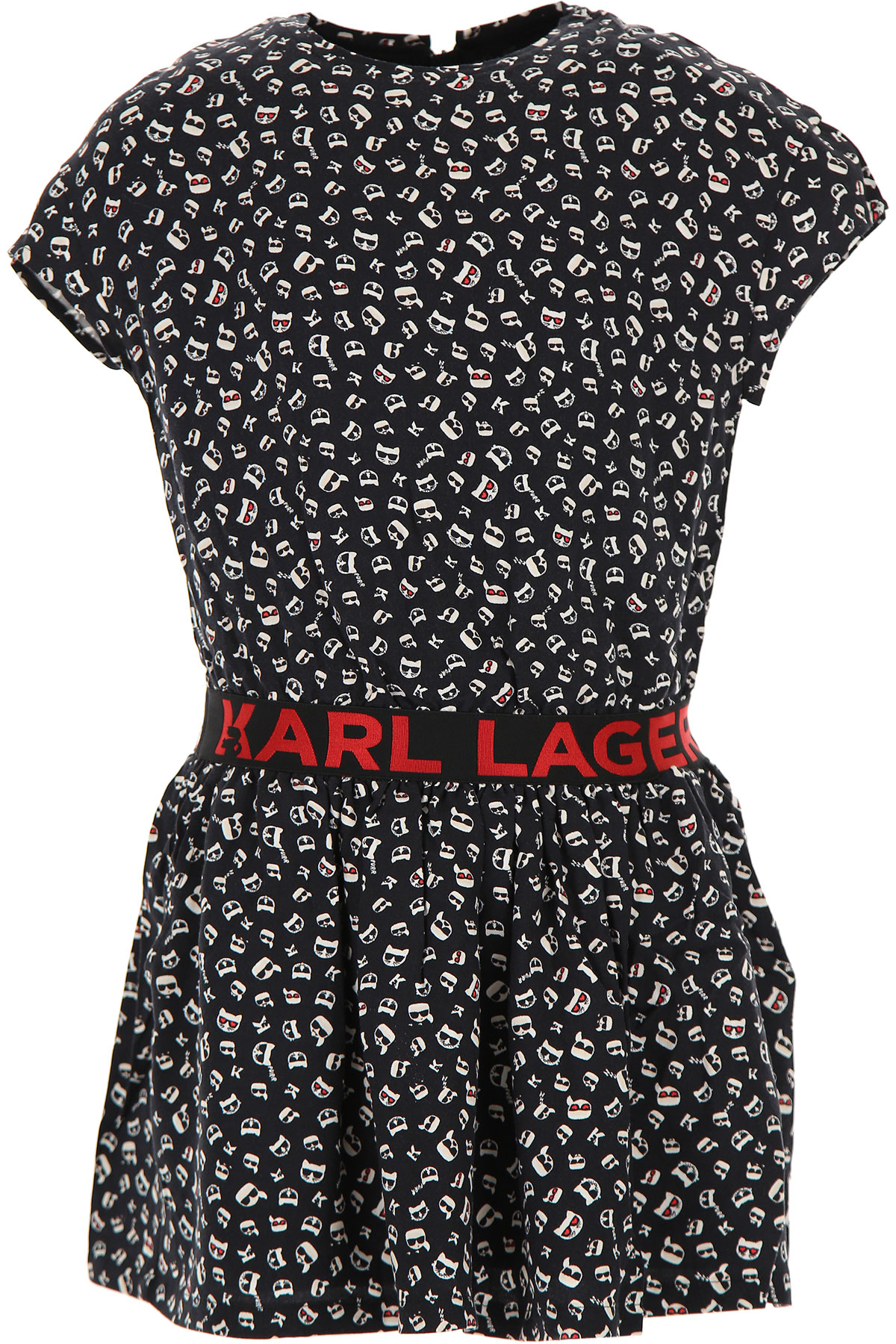 Karl Lagerfeld Kleid für Mädchen Günstig im Sale, Schwarz, Viskose, 2017, 10Y 12Y 14Y 16Y