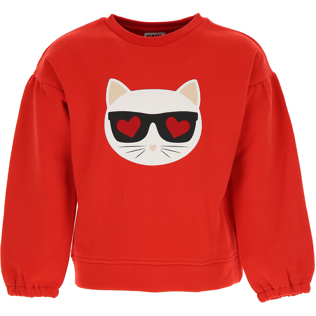 Karl Lagerfeld Kinder Sweatshirt & Kapuzenpullover für Mädchen Günstig im Sale, Rot, Baumwolle, 2017, 12Y 14Y 16Y 8Y