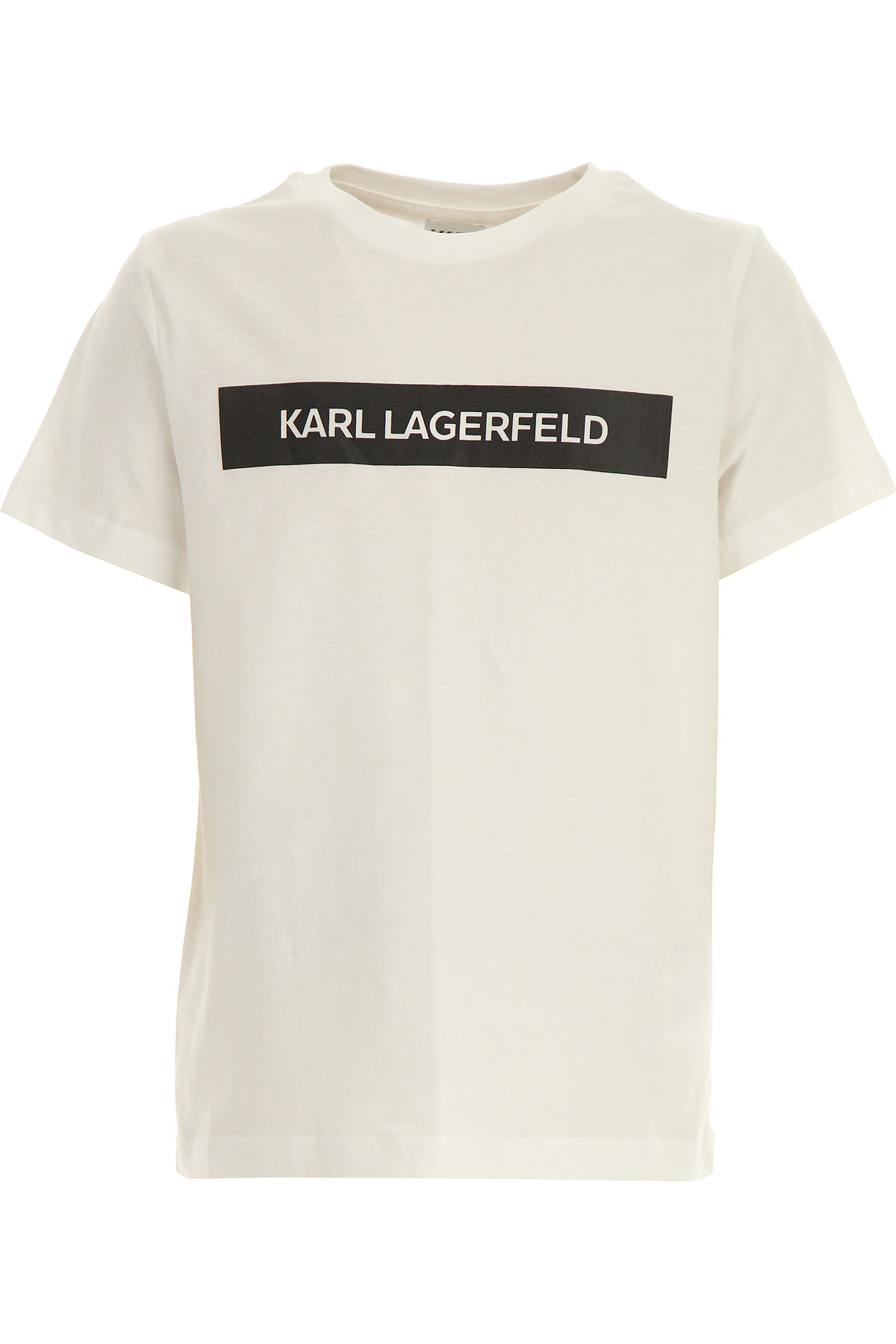 Karl Lagerfeld Kinder T-Shirt für Jungen Günstig im Sale, Weiss, Baumwolle, 2017, 10Y 12Y 14Y 8Y