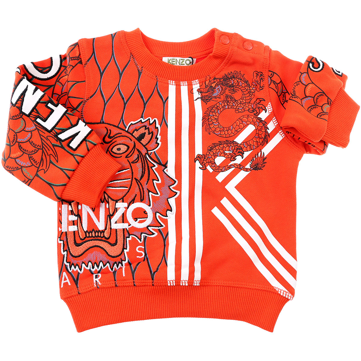 Kenzo Baby Sweatshirt & Kapuzenpullover für Jungen Günstig im Sale, Orange, Baumwolle, 2017, 12 M 18M 6M 9M