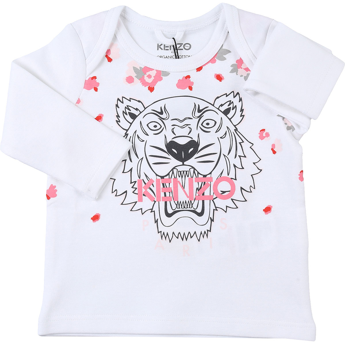 Kenzo Baby T-Shirt für Mädchen Günstig im Sale, Weiss, Baumwolle, 2017, 12M 18M 6M 9M