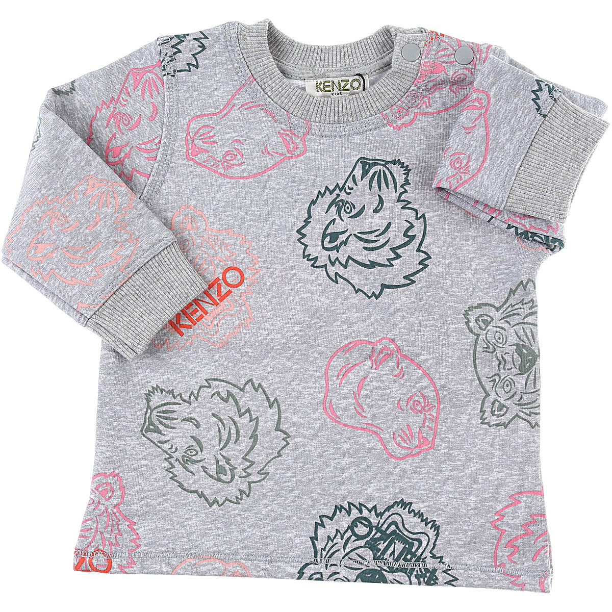 Kenzo Baby Sweatshirt & Kapuzenpullover für Mädchen Günstig im Sale, Grau, Baumwolle, 2017, 12M 18M