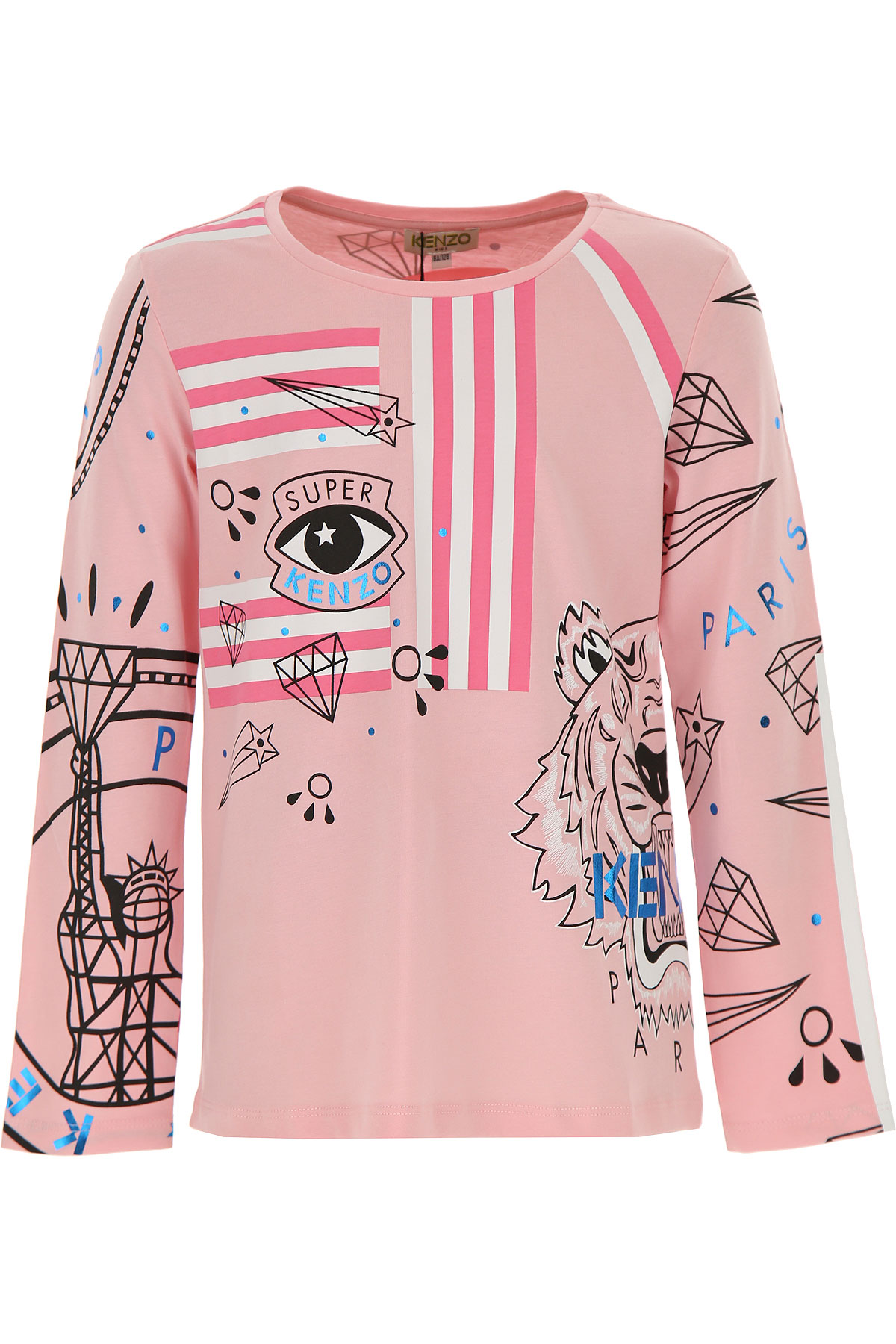 Kenzo Kinder T-Shirt für Mädchen Günstig im Sale, Pink, Baumwolle, 2017, 10Y 12Y 4Y 6Y 8Y