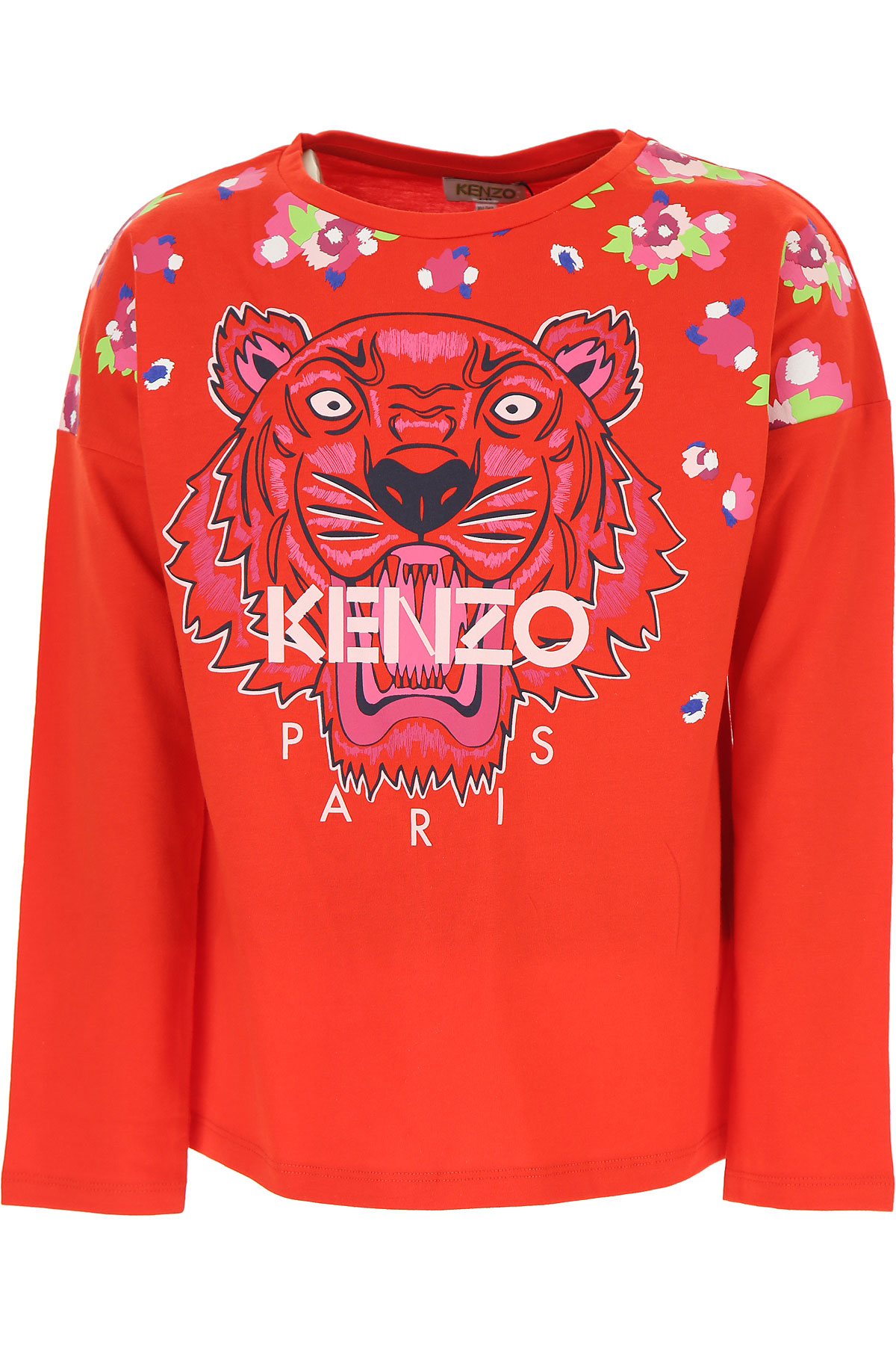 Kenzo Kinder T-Shirt für Mädchen Günstig im Sale, Rot, Baumwolle, 2017, 10Y 12Y 14Y 2Y 3Y 4Y 6Y 8Y