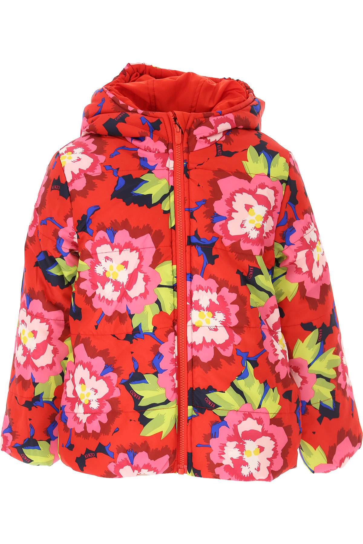 Kenzo Kinder Daunen Jacke für Mädchen, Soft Shell Ski Jacken Günstig im Sale, Rot, Polyester, 2017, 10Y 12Y 14Y 8Y