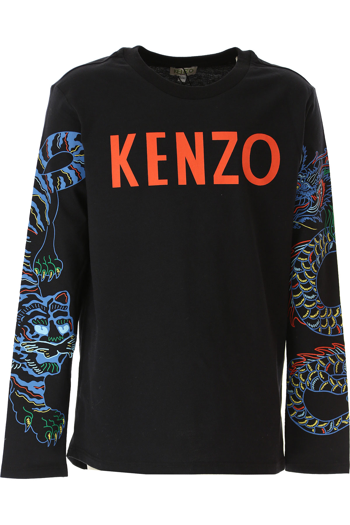Kenzo Kinder T-Shirt für Jungen Günstig im Sale, Schwarz, Baumwolle, 2017, 10Y 12Y 8Y