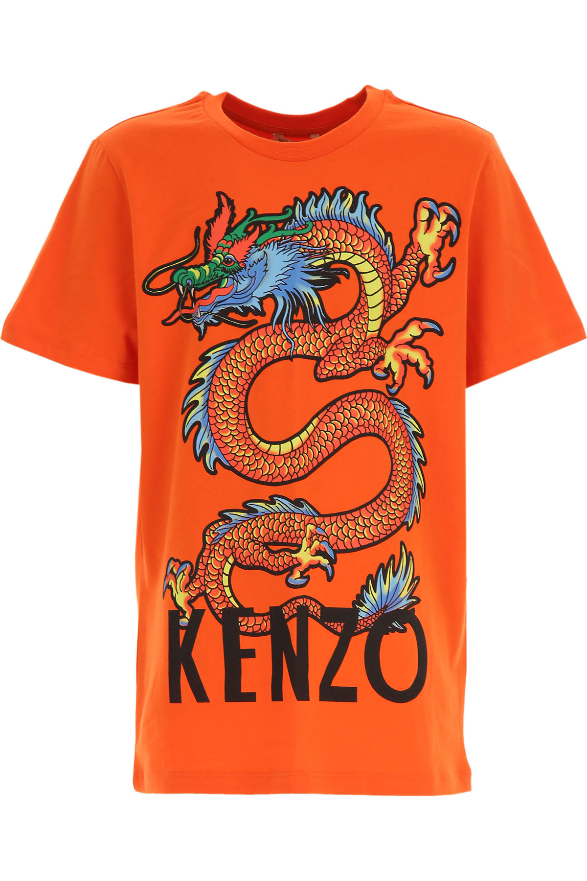 Kenzo Kinder T-Shirt für Jungen Günstig im Sale, Orange, Baumwolle, 2017, 10Y 14Y 8Y