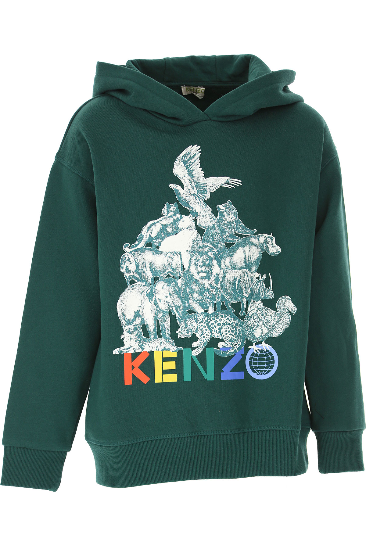 Kenzo Kinder Sweatshirt & Kapuzenpullover für Jungen Günstig im Sale, Grün, Baumwolle, 2017, 10Y 12Y 6Y 8Y
