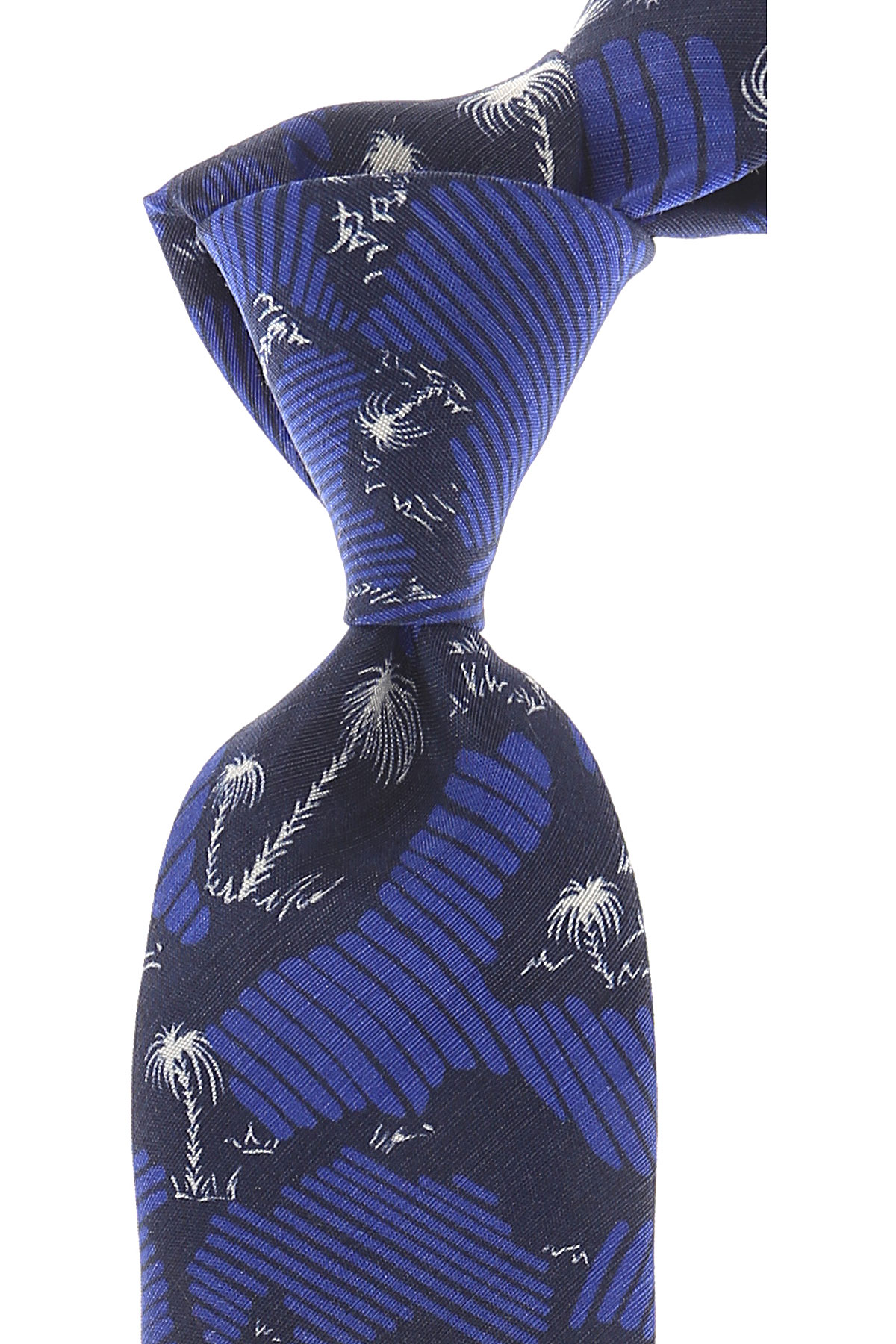 Cravates Kenzo , Bleu électrique, Soie, 2017