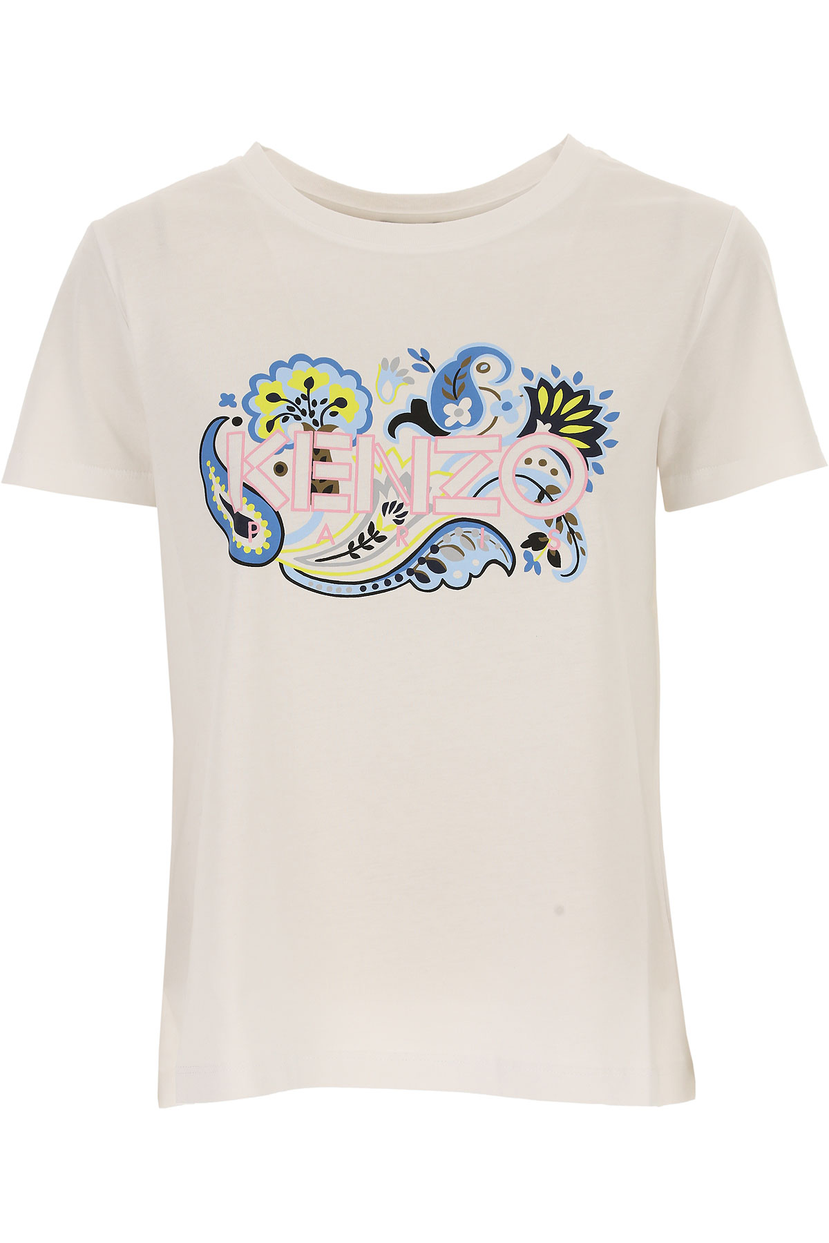 Kenzo T-shirt Femme, Blanc, Coton, 2017, 38 40 42