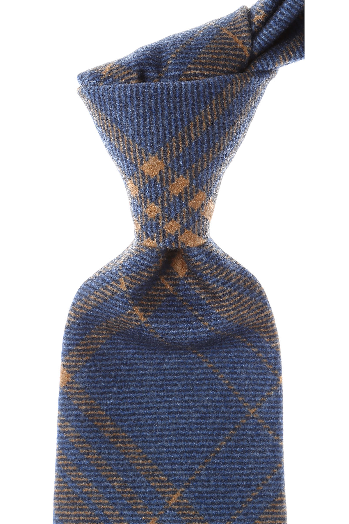 Cravates Kiton , Bleu poussiéreux, Laine, 2017