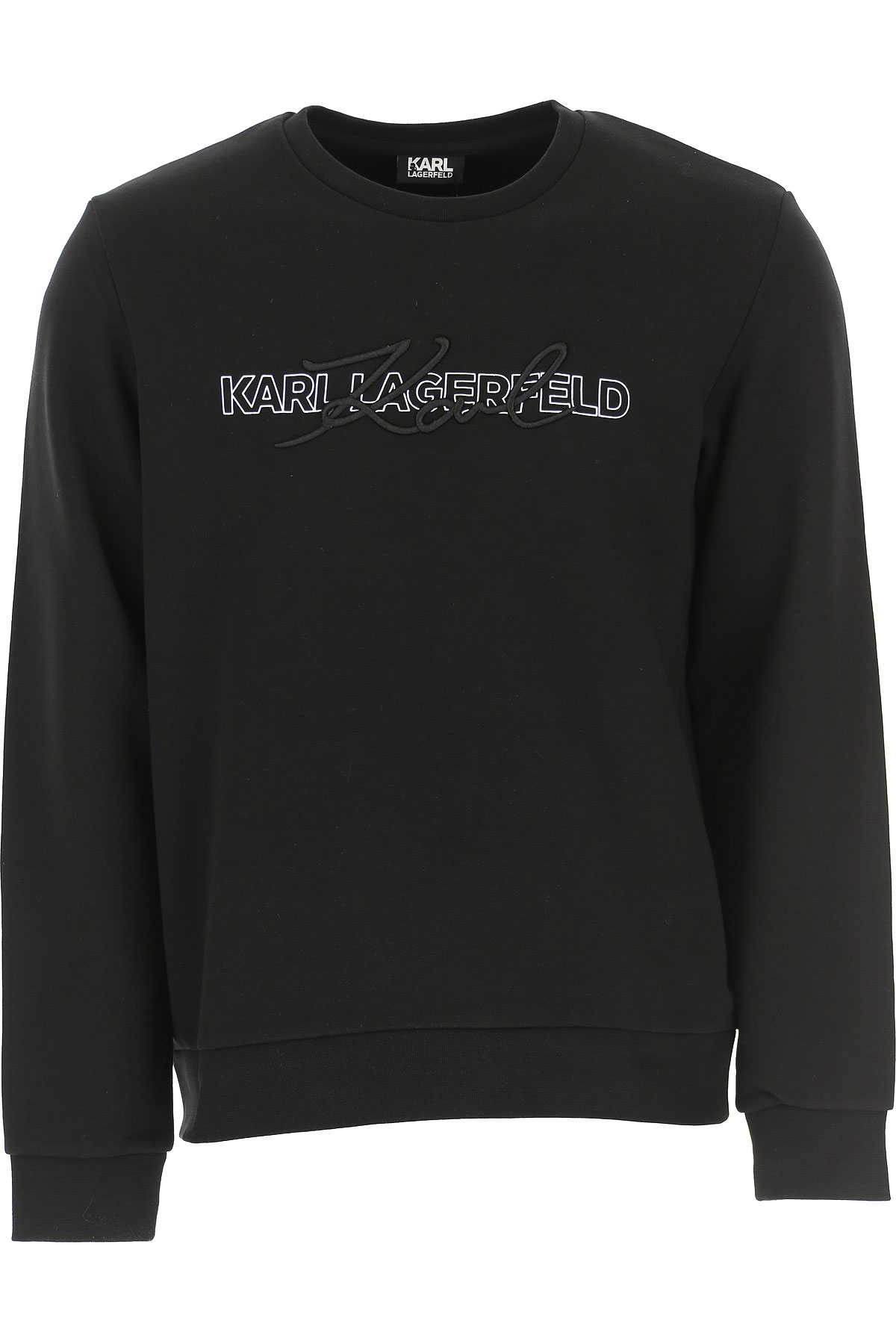 Karl Lagerfeld Sweatshirt für Herren, Kapuzenpulli, Hoodie, Sweats Günstig im Sale, Schwarz, Baumwolle, 2017, L M