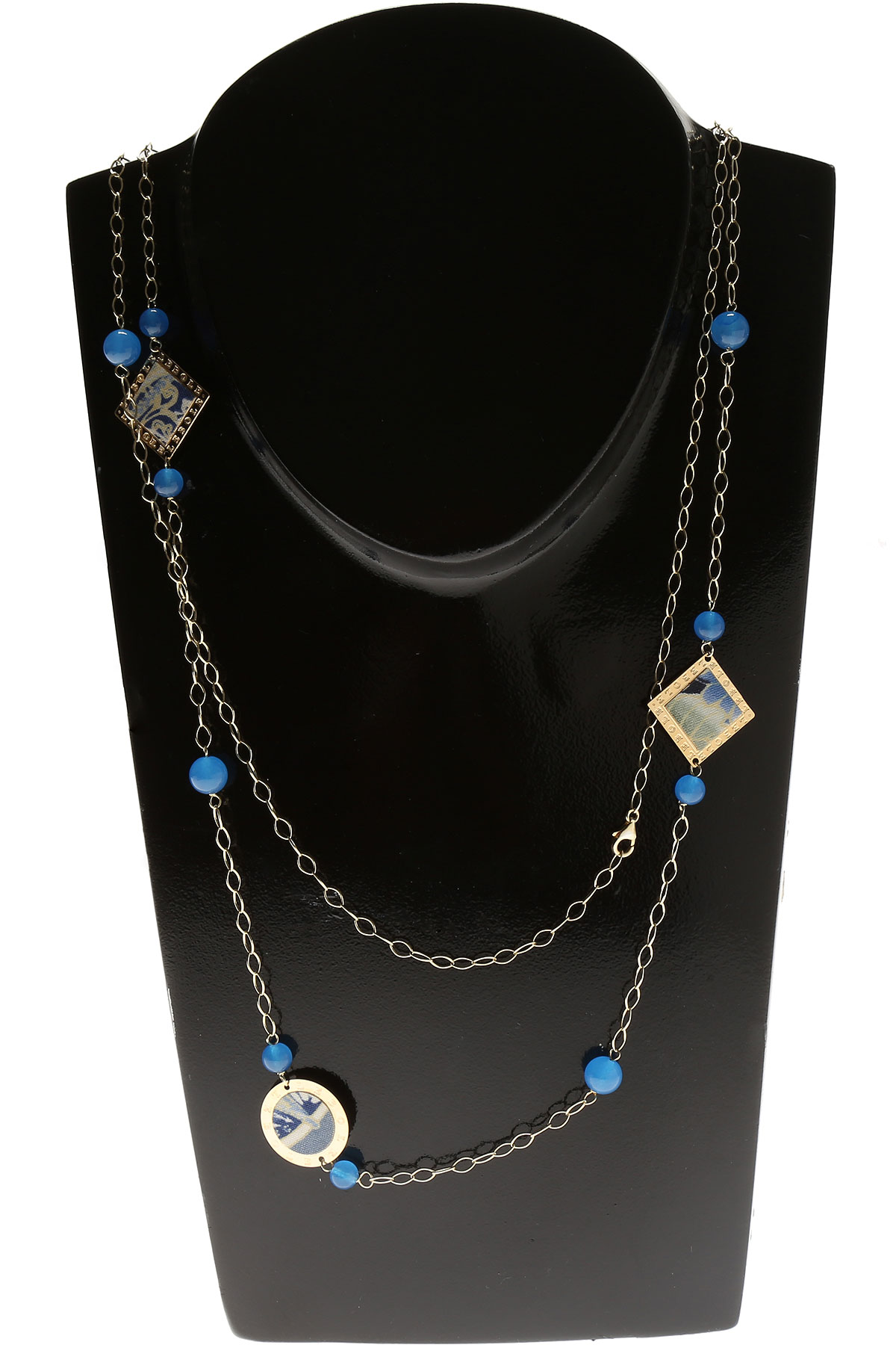 Lebole Halskette für Damen, Goldfarben, Silber 925 vergoldet, 2017