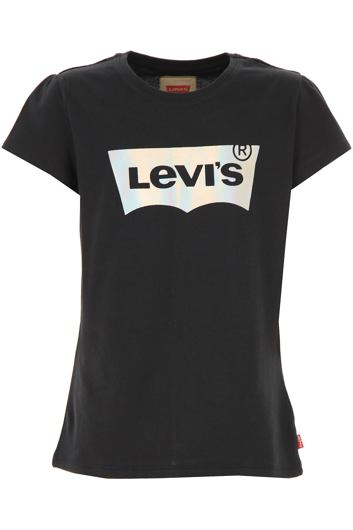 Levis Kinder T-Shirt für Mädchen Günstig im Sale, Schwarz, Baumwolle, 2017, 10Y 16Y 8Y