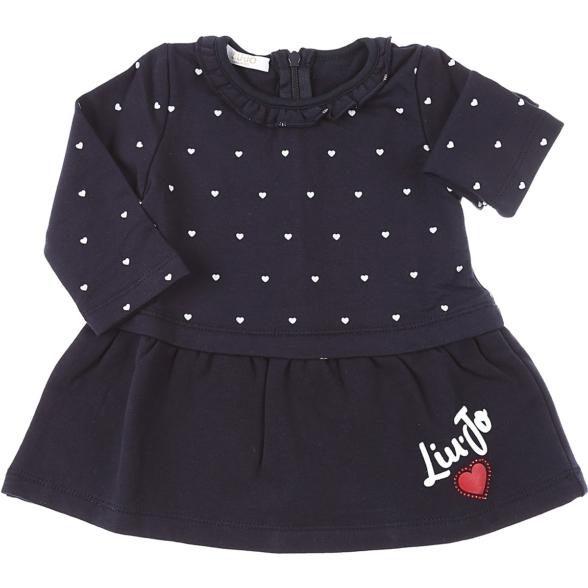 Liu Jo Baby Kleid für Mädchen Günstig im Sale, Mitternacht, Baumwolle, 2017, 12M 18M 3M 6M 9M