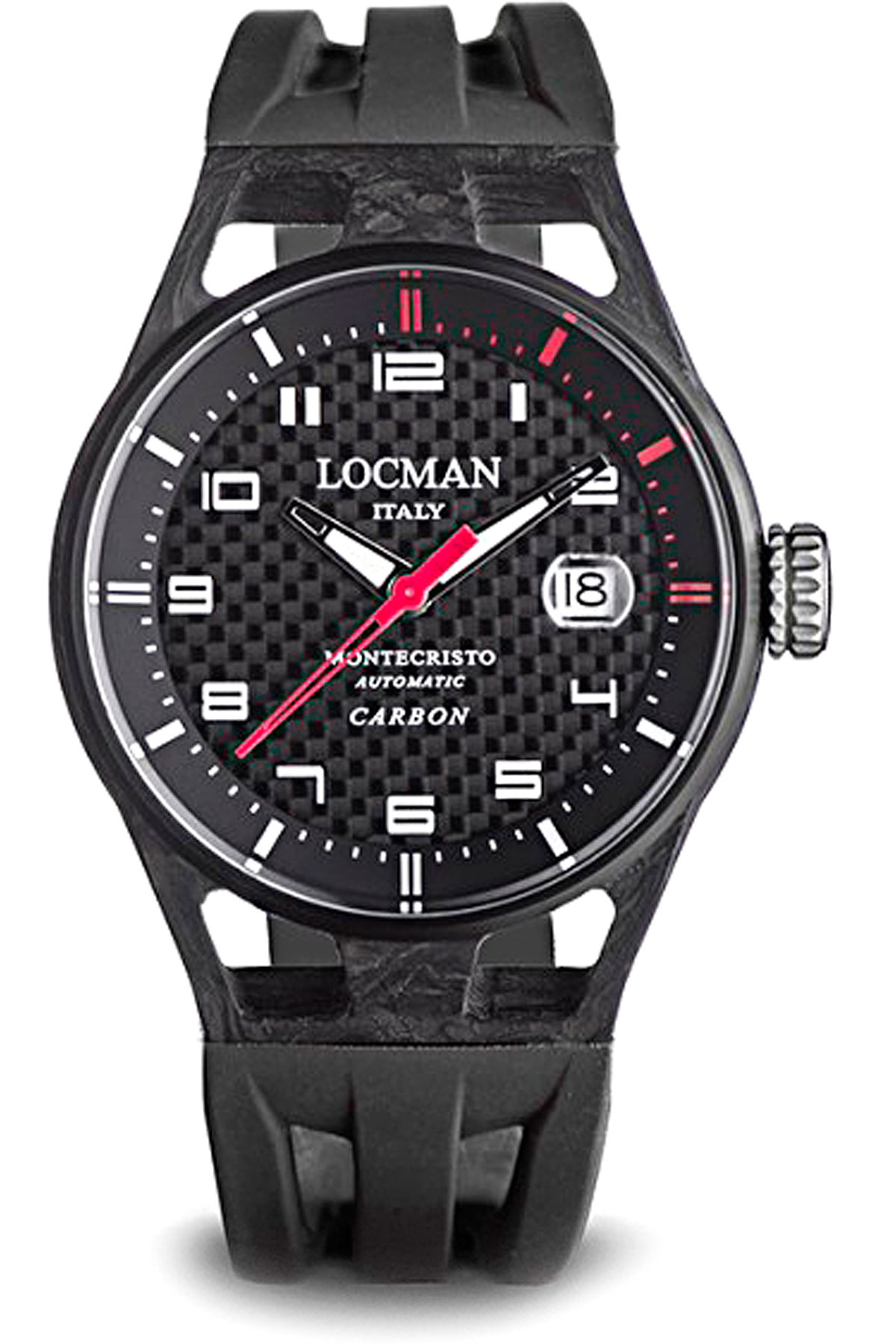 Locman Uhr für Herren, Chronometer, Zeitmesser, Schwarz, Carbon, 2017