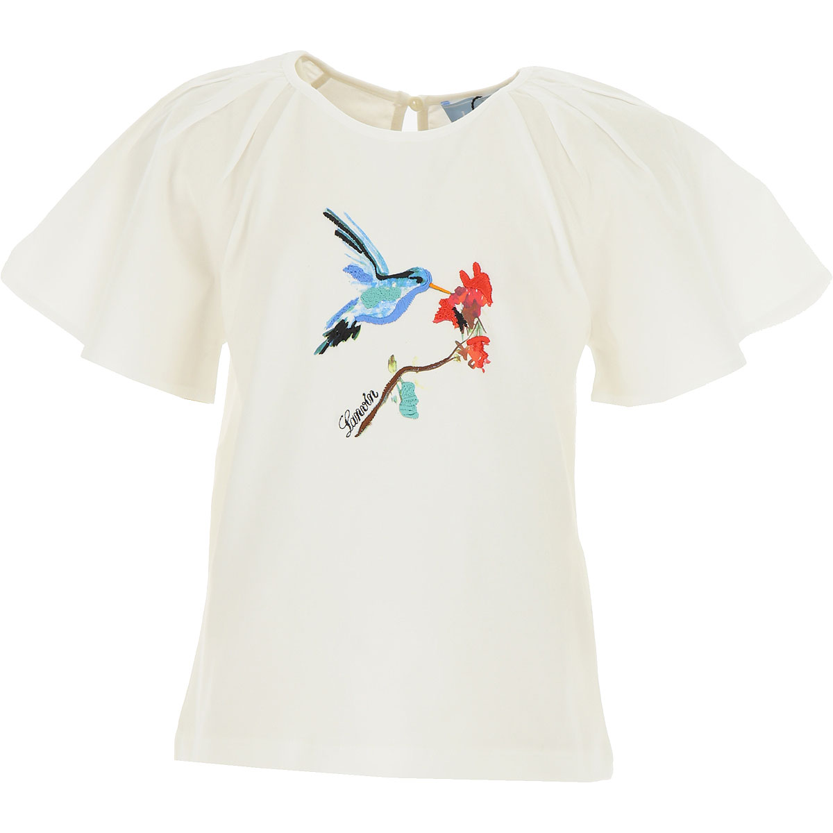 Lanvin Kinder T-Shirt für Mädchen Günstig im Outlet Sale, Weiss, Baumwolle, 2017, 12Y 6Y 8Y