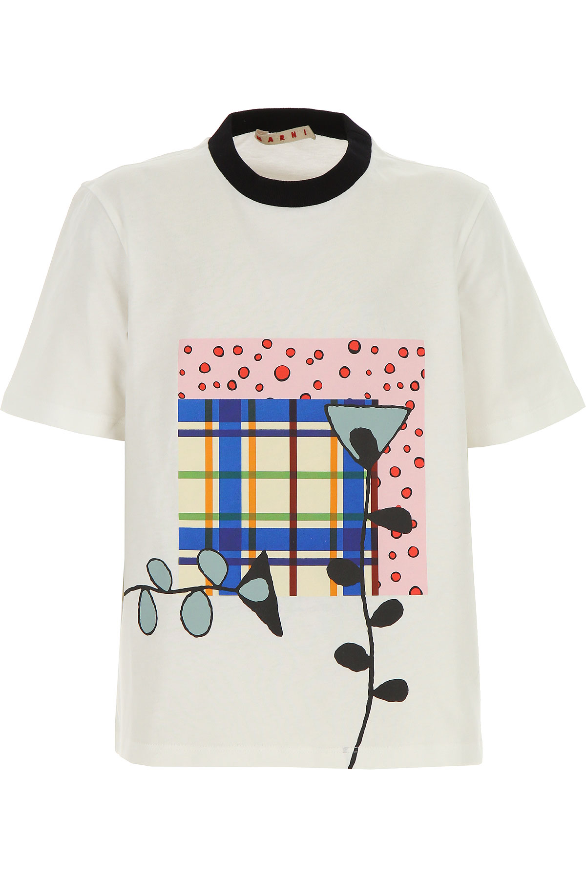 Marni Kinder T-Shirt für Mädchen Günstig im Sale, Weiss, Baumwolle, 2017, 10Y 8Y