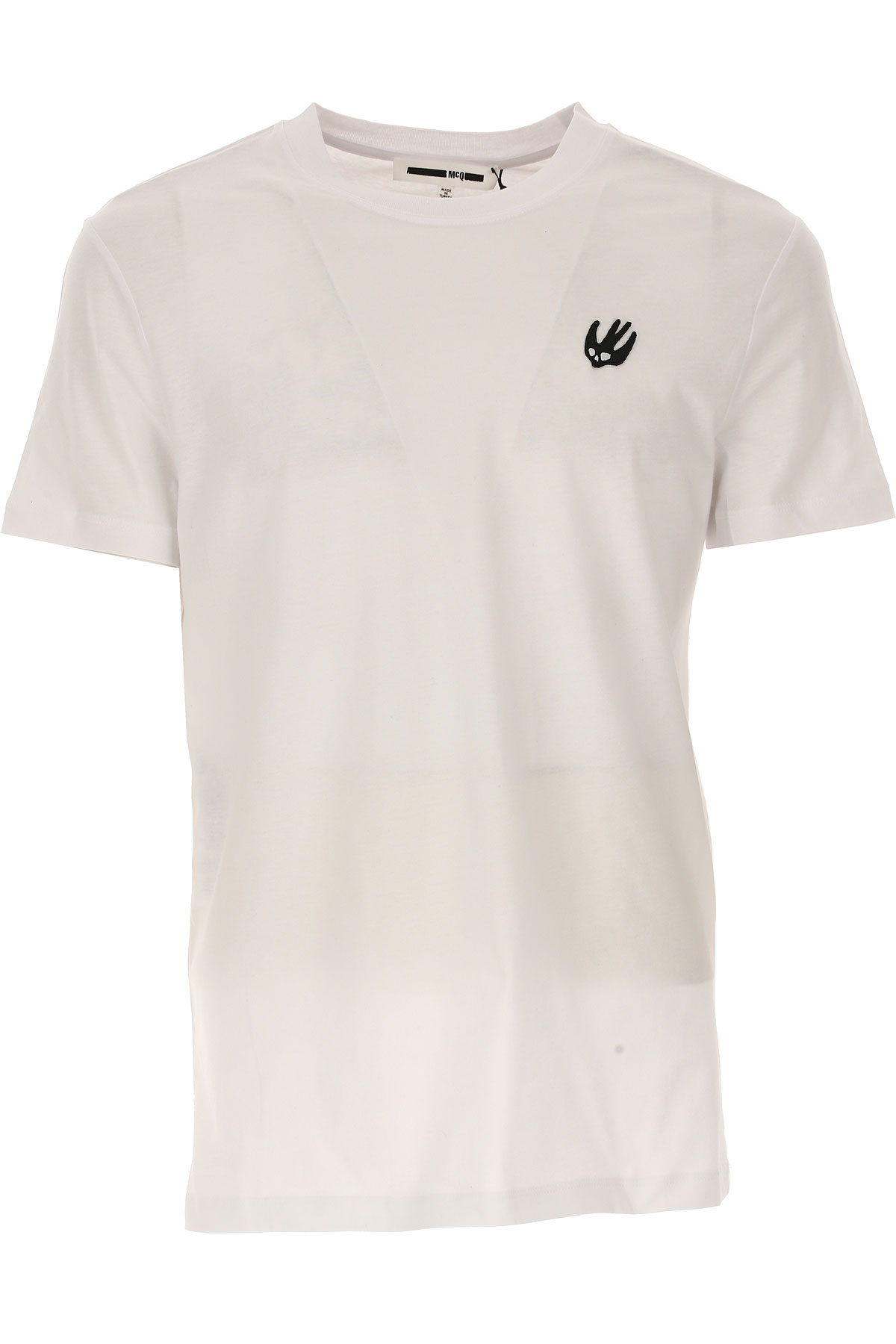 Alexander McQueen T-shirt Homme, Blanc, Coton, 2017, L M S