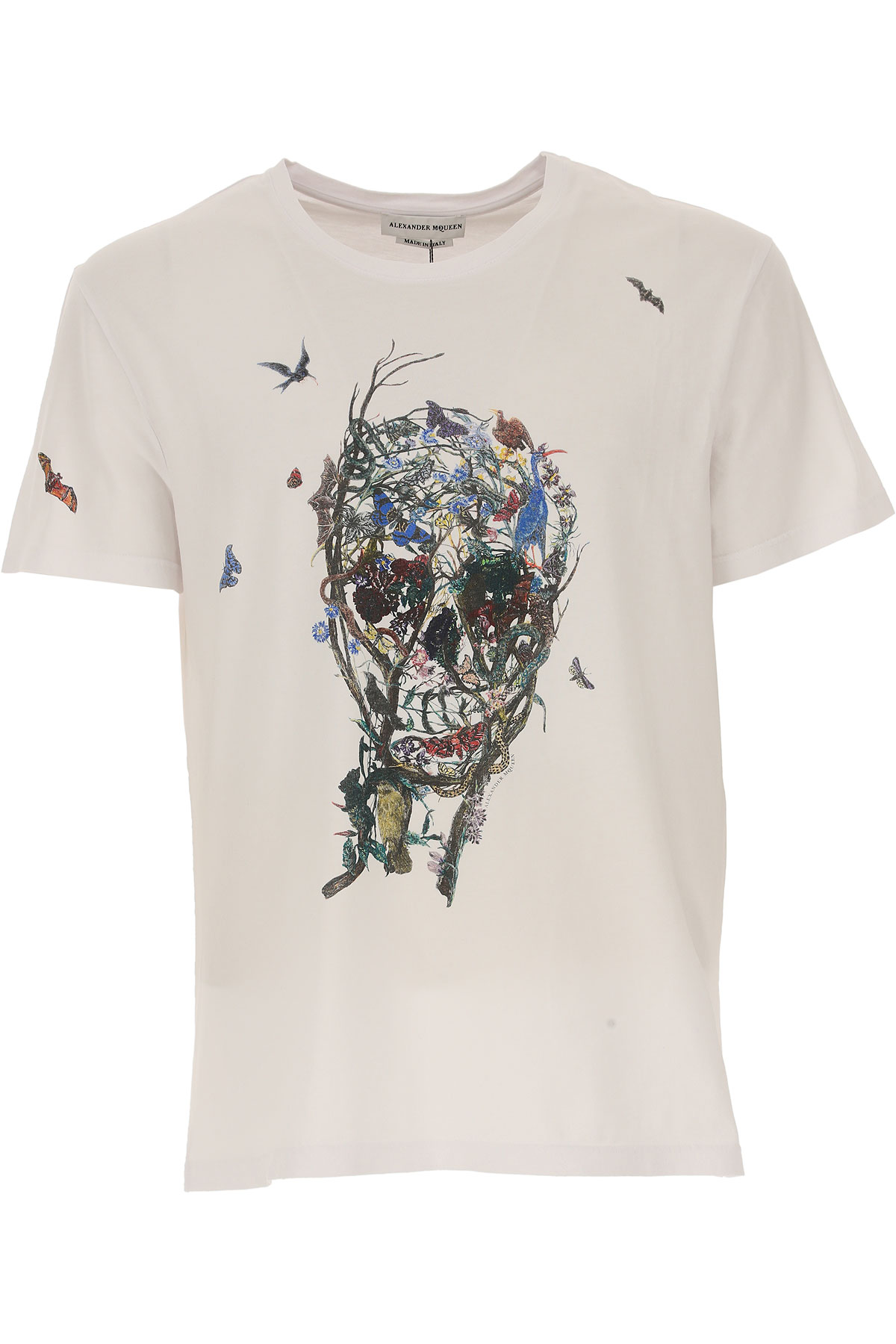 Alexander McQueen T-shirt Homme, Blanc, Coton, 2017, L M S XL XS