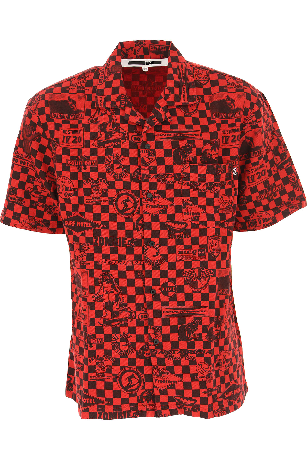 Alexander McQueen Hemde für Herren, Oberhemd Günstig im Outlet Sale, Rot, Baumwolle, 2017, L M S XL