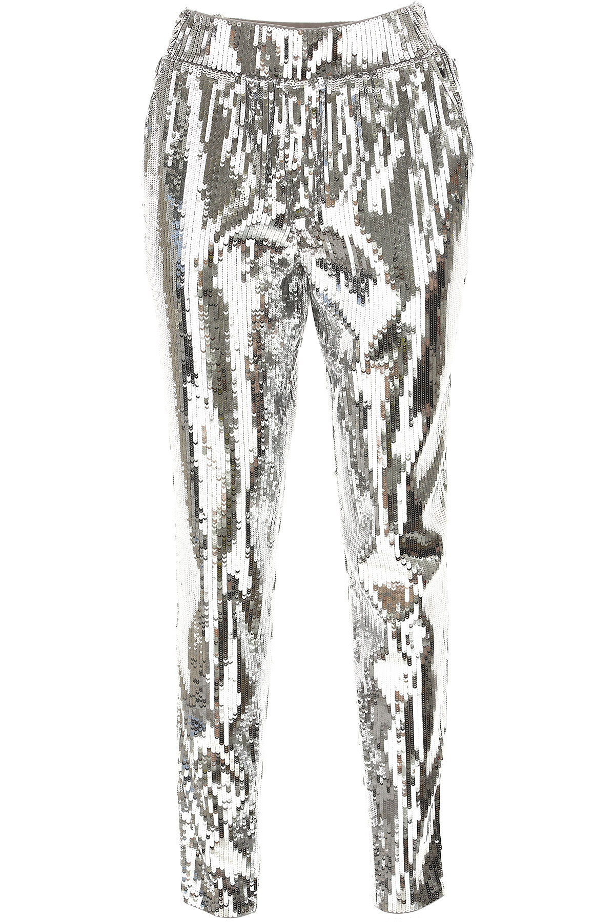 Michael Kors Pantalon Femme, Argent, Polyester, 2017, 38 40 42 44 46