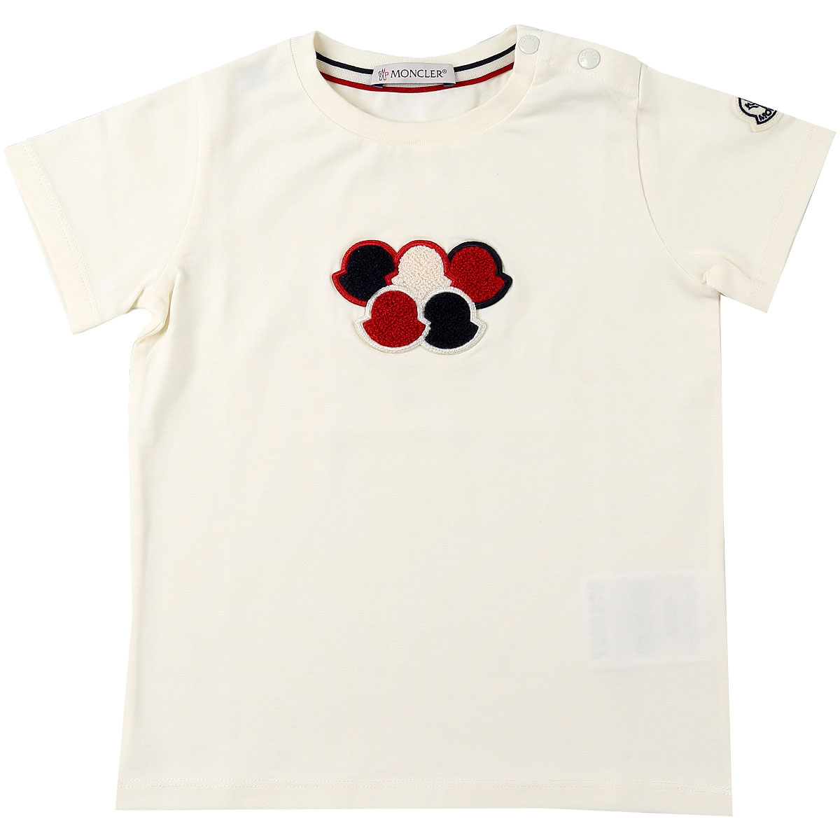 Moncler Baby T-Shirt für Mädchen Günstig im Sale, Weiss, Baumwolle, 2017, 12M 2Y 9M