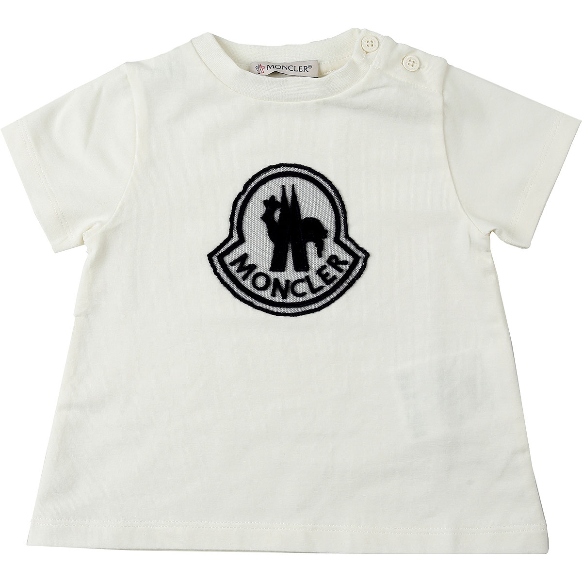 Moncler Baby T-Shirt für Mädchen Günstig im Outlet Sale, Weiss, Baumwolle, 2017, 12M 18M 24M
