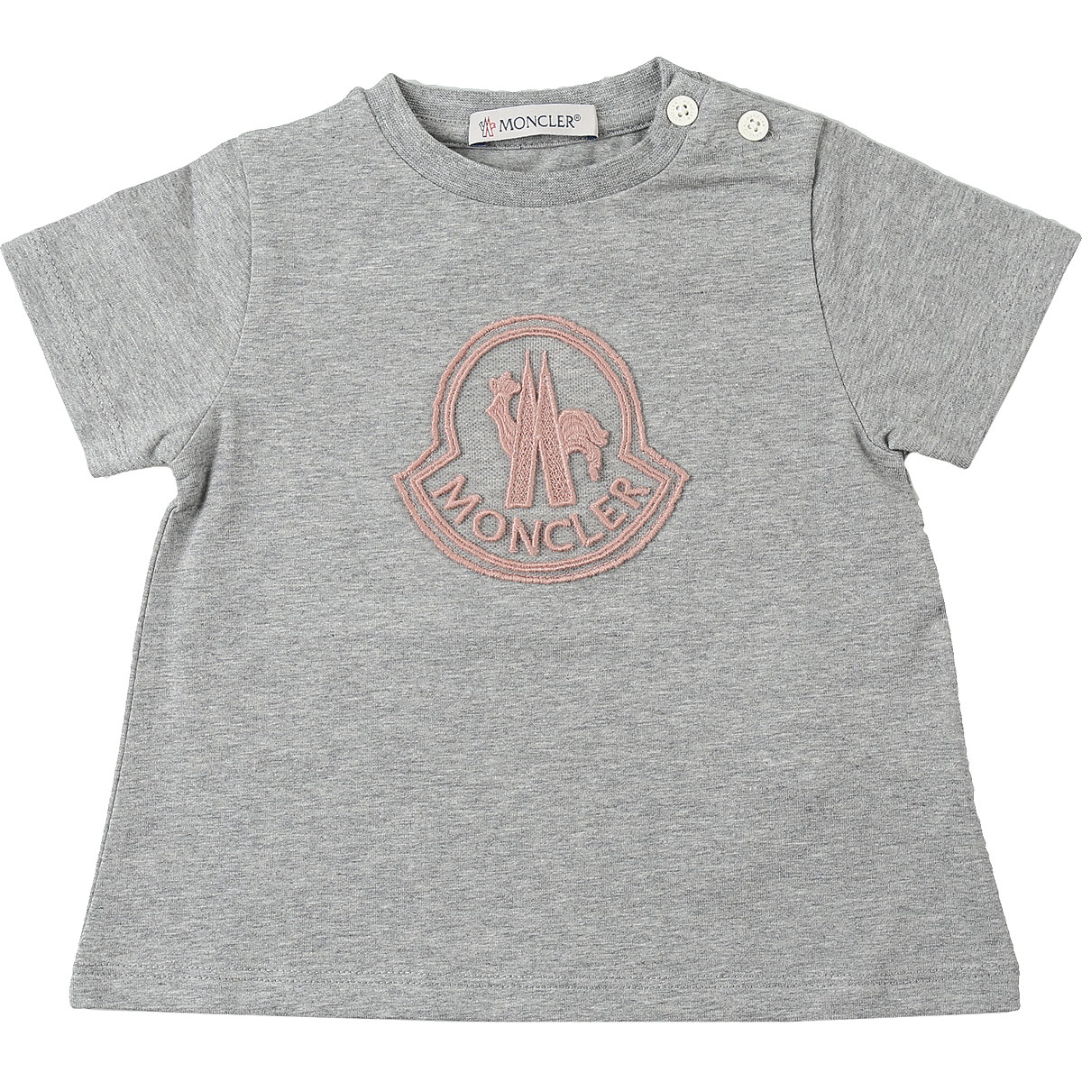 Moncler Baby T-Shirt für Mädchen Günstig im Outlet Sale, Grau, Baumwolle, 2017, 18M 24M 2Y 9M