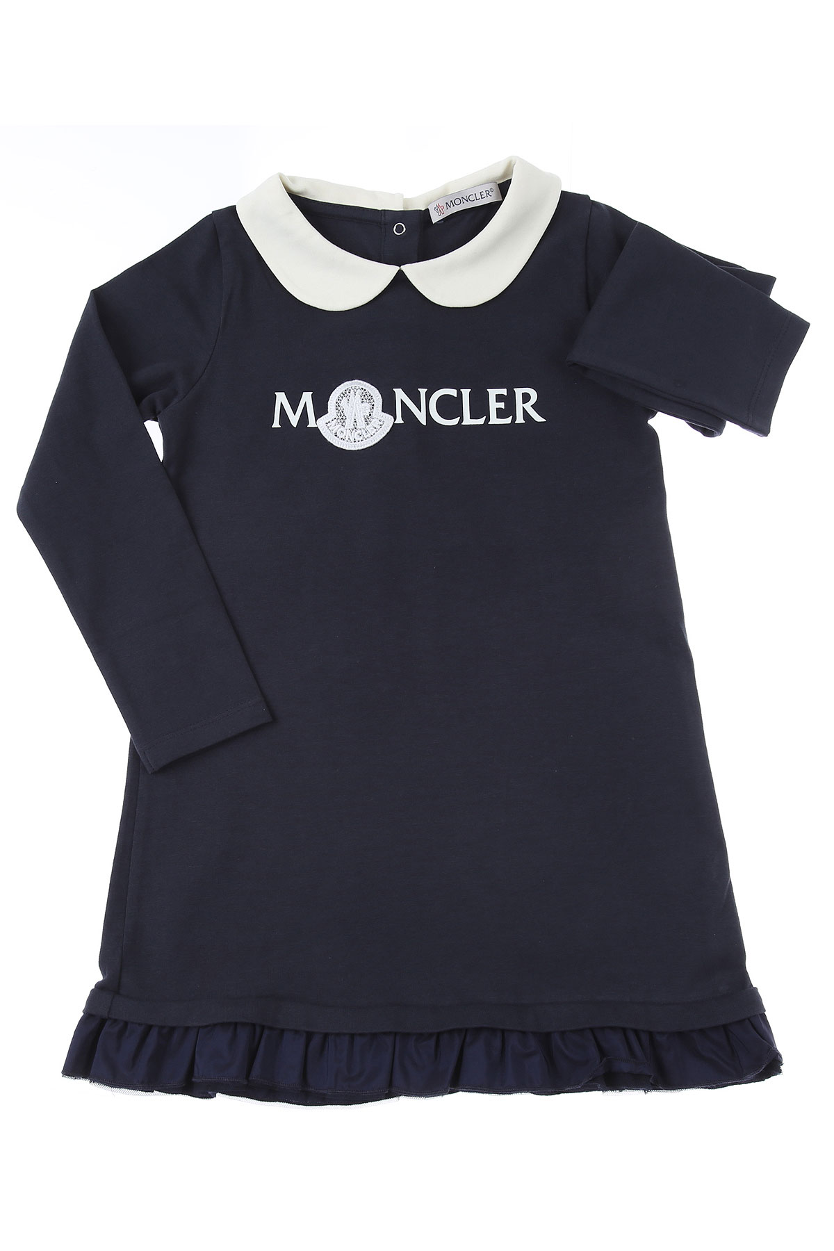 Moncler Baby Kleid für Mädchen Günstig im Sale, Blau, Baumwolle, 2017, 2Y 3Y