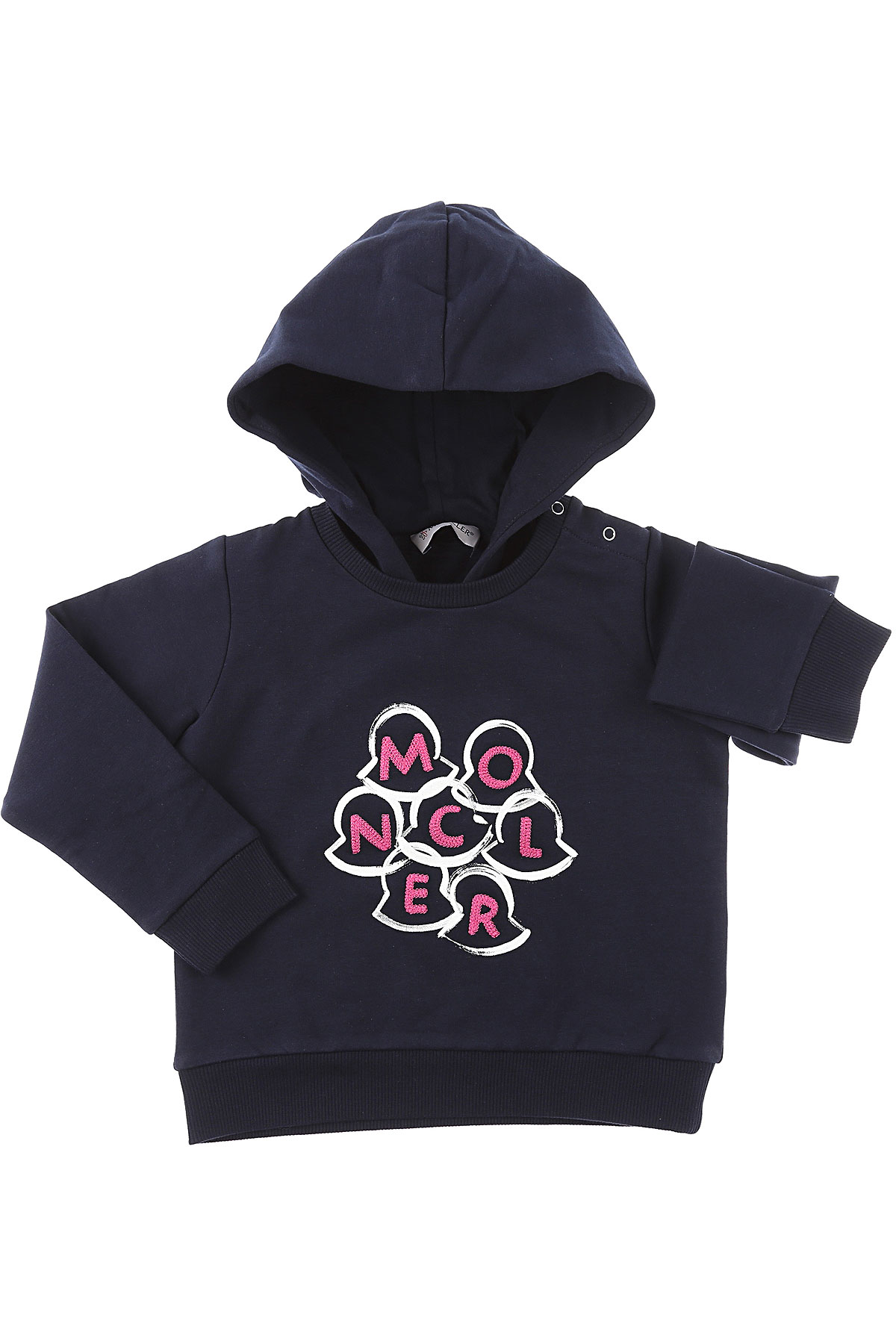 Moncler Baby Sweatshirt & Kapuzenpullover für Mädchen Günstig im Sale, Marine blau, Baumwolle, 2017, 12M 18M 2Y 3Y