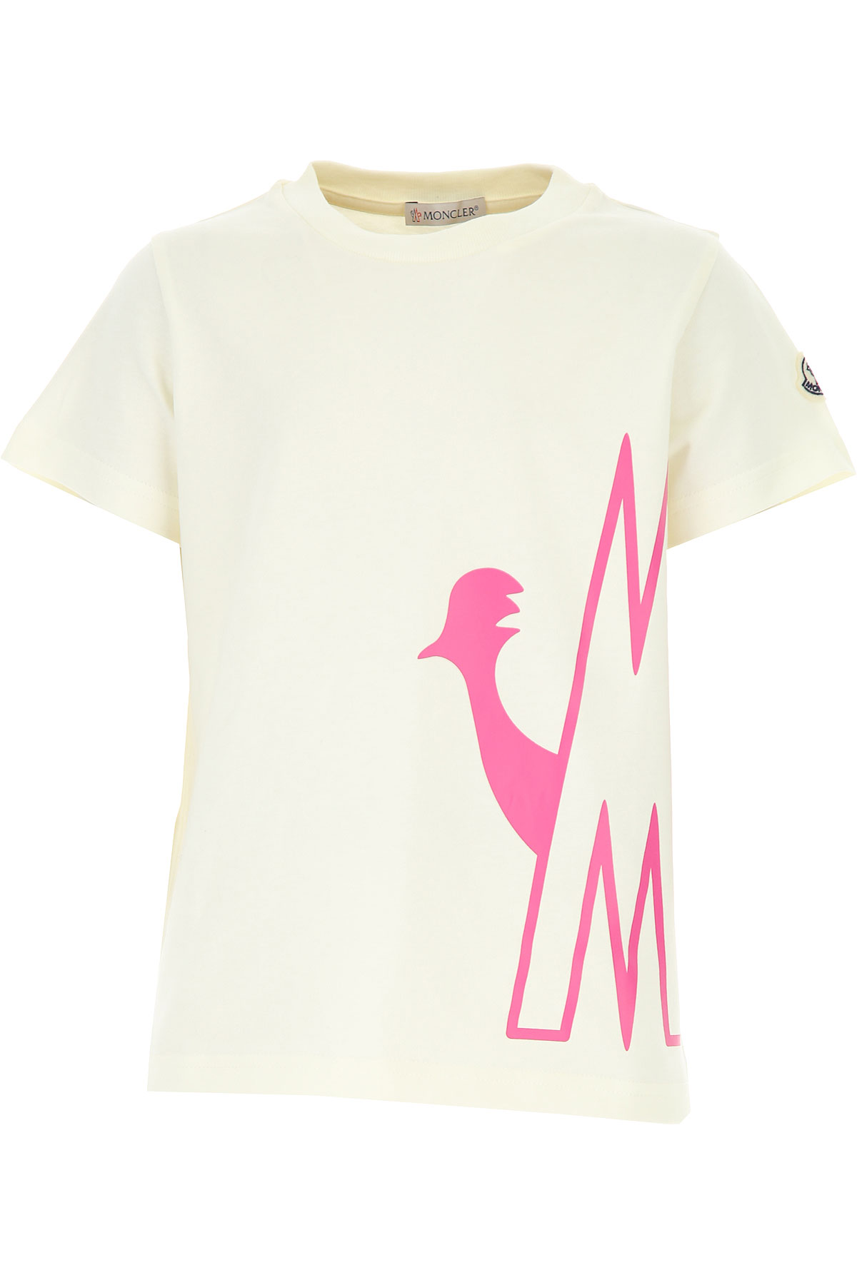 Moncler Kinder T-Shirt für Mädchen Günstig im Sale, Weiss, Baumwolle, 2017, 10Y 8Y