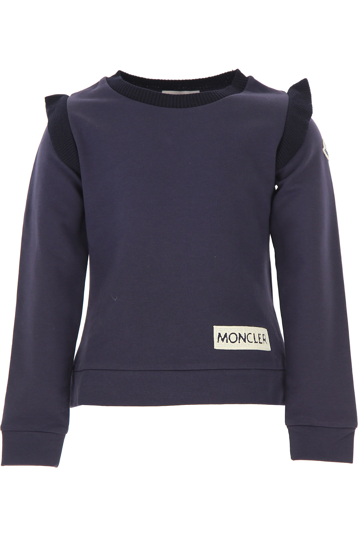 Moncler Kinder Sweatshirt & Kapuzenpullover für Mädchen Günstig im Outlet Sale, Marine blau, Baumwolle, 2017, 4Y 5Y 6Y