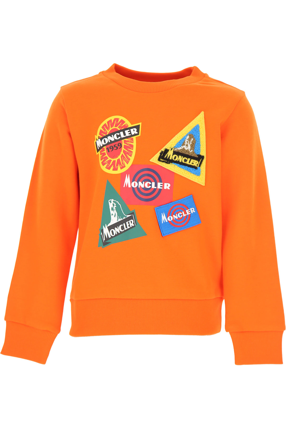 Moncler Kinder Sweatshirt & Kapuzenpullover für Jungen Günstig im Sale, Orange, Baumwolle, 2017, 10Y 8Y