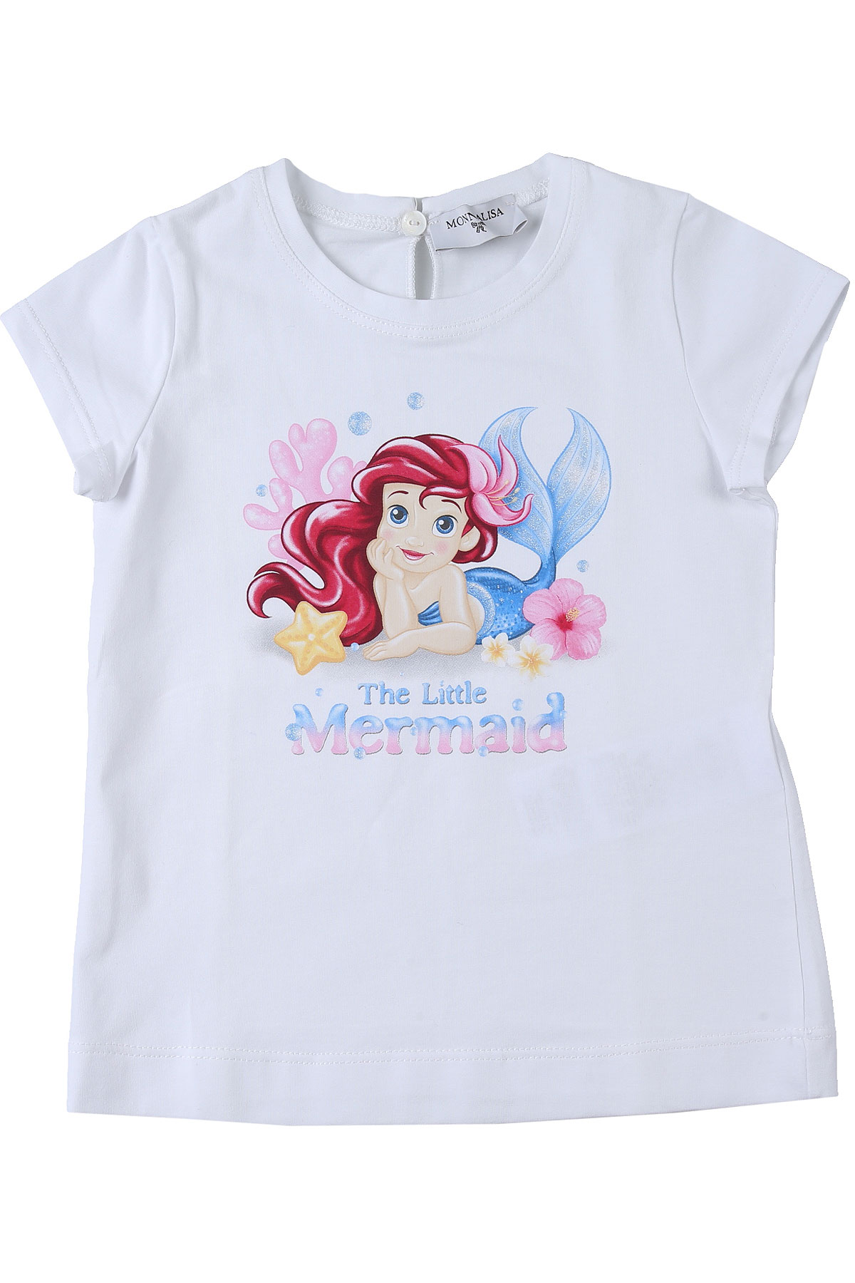 Monnalisa Baby T-Shirt für Mädchen Günstig im Outlet Sale, Weiss, Baumwolle, 2017, 12M 18M