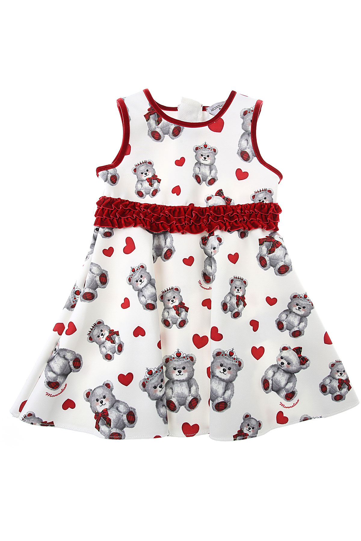 Monnalisa Baby Kleid für Mädchen Günstig im Sale, Creme, Polyester, 2017, 12M 18M 2Y 9M