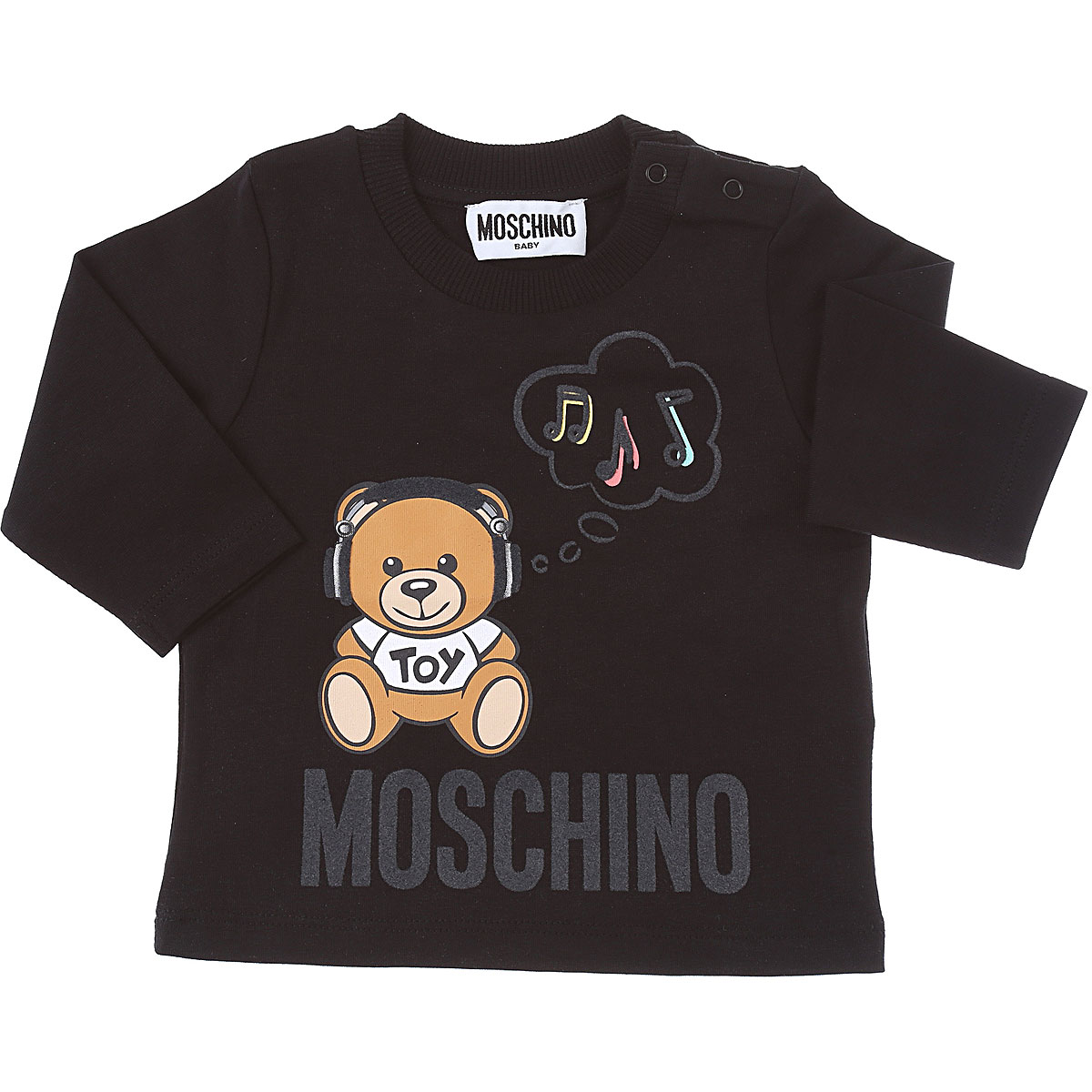 Moschino Baby T-Shirt für Jungen Günstig im Sale, Schwarz, Baumwolle, 2017, 18M 24M 2Y 3Y 6M 9M