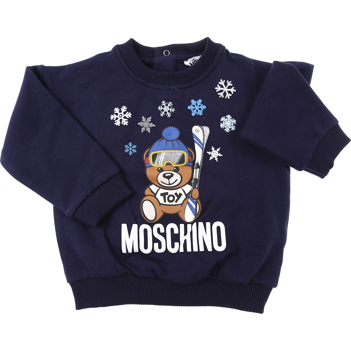 Moschino Baby Sweatshirt & Kapuzenpullover für Jungen Günstig im Sale, Blau, Baumwolle, 2017, 12 M 24M 2Y 3Y 6M 9M