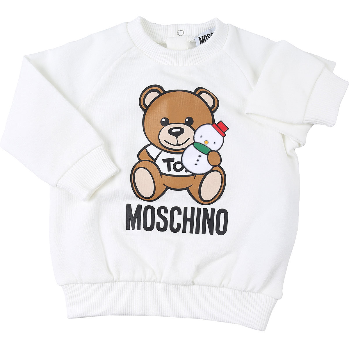 Moschino Baby Sweatshirt & Kapuzenpullover für Jungen Günstig im Sale, Weiss, Baumwolle, 2017, 12 M 18M 24M 3Y 6M 9M