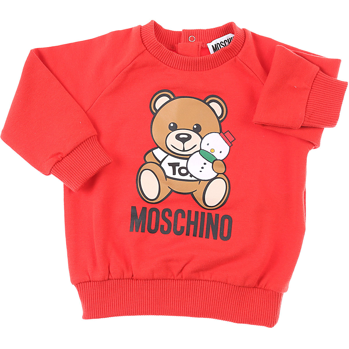 Moschino Baby Sweatshirt & Kapuzenpullover für Jungen Günstig im Sale, Rot, Baumwolle, 2017, 12 M 18M 24M 2Y 3Y 6M 9M