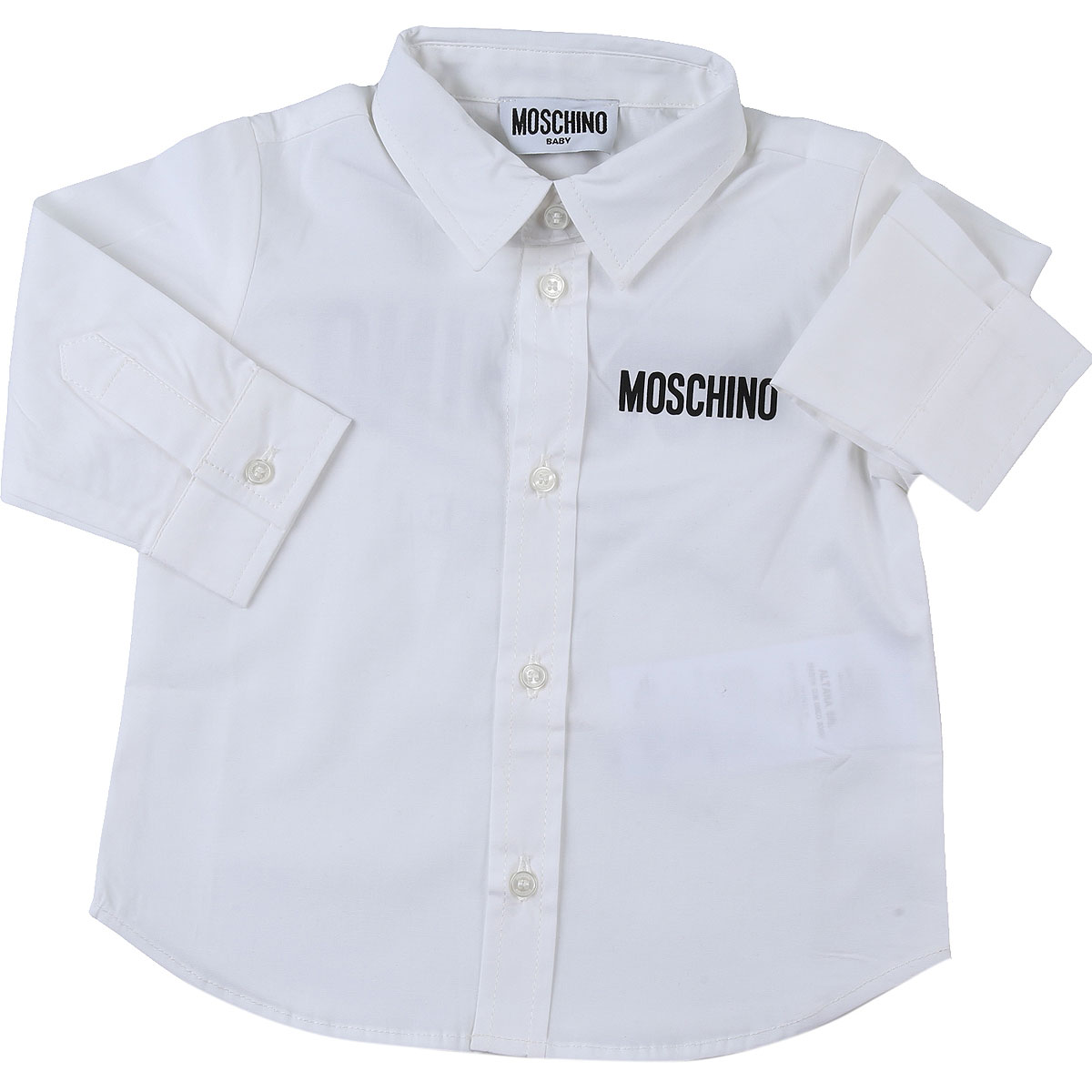 Moschino Baby Hemd für Jungen Günstig im Sale, Weiss, Baumwolle, 2017, 12 M 24M 2Y 3Y 9M