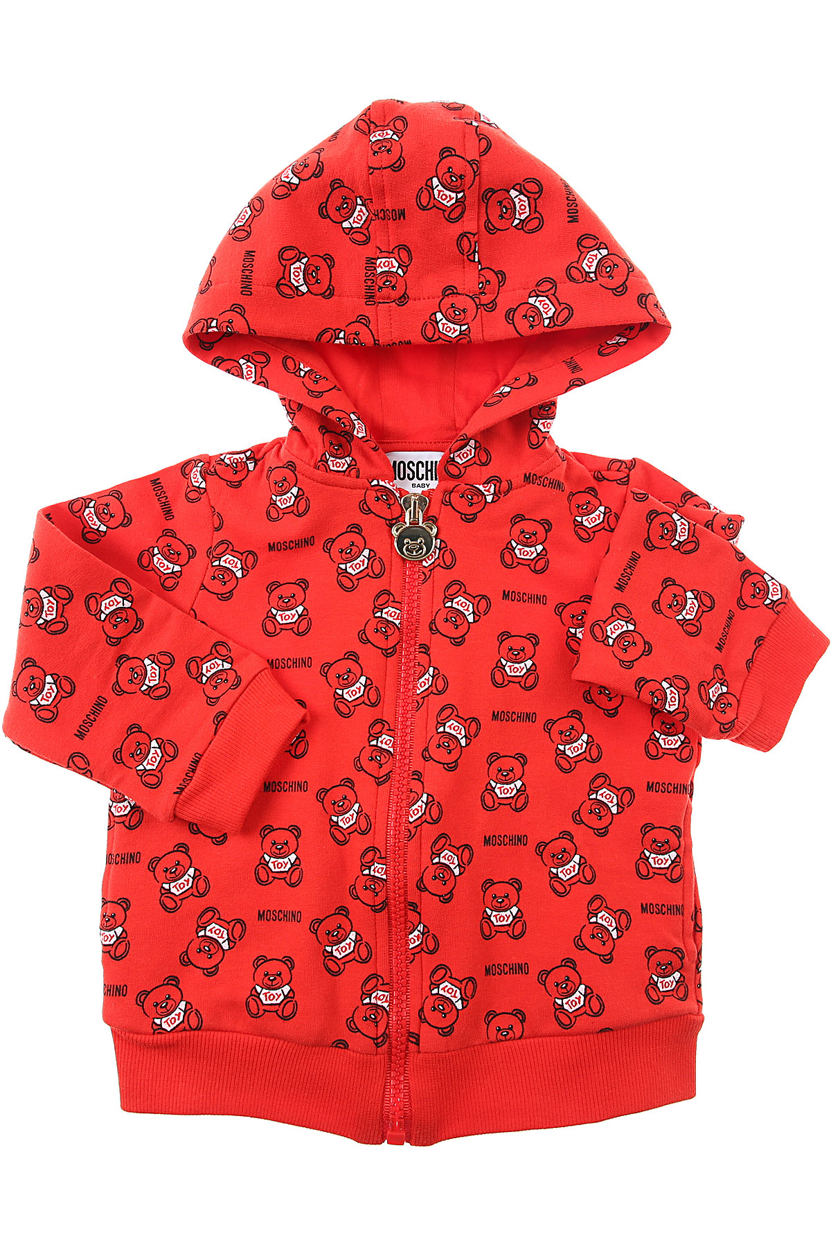 Moschino Baby Sweatshirt & Kapuzenpullover für Jungen Günstig im Sale, Rot, Baumwolle, 2017, 12 M 18M 2Y 3Y 9M